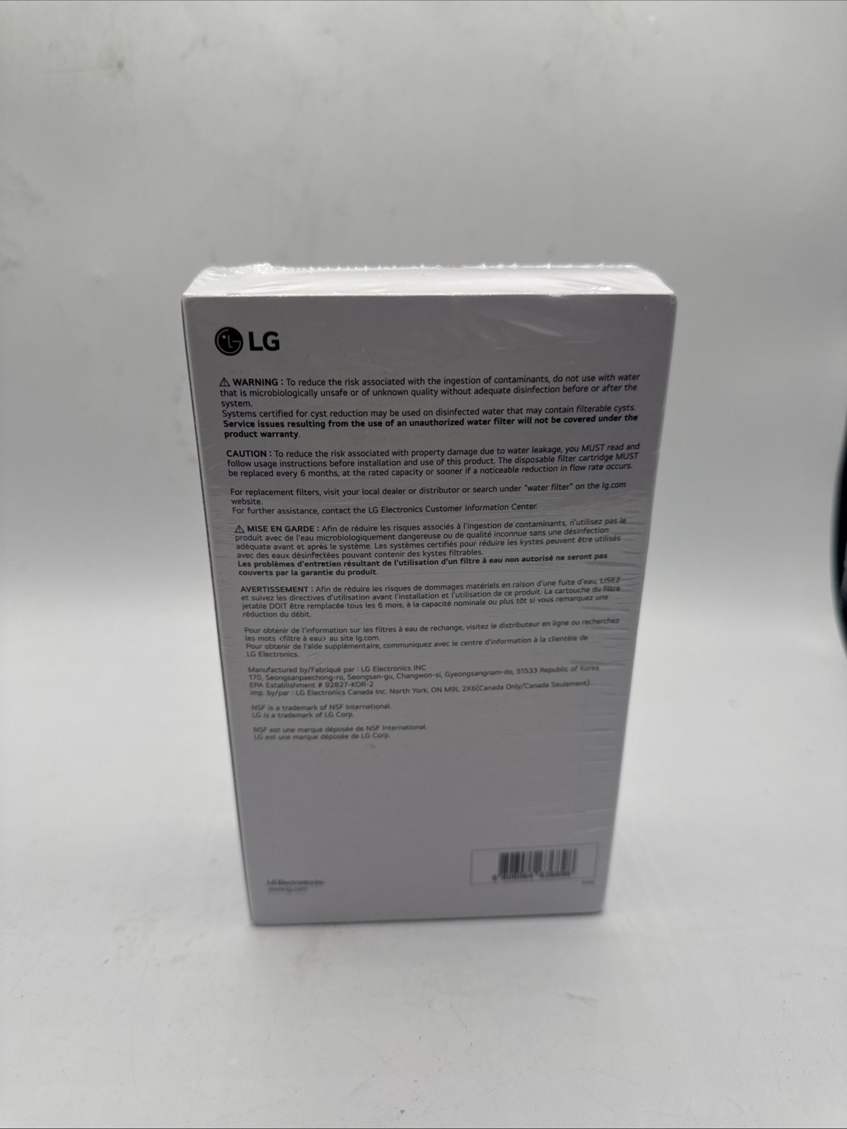 LG LT1000P2 6-Month / 200 Gallon Refrigerator Replacement Water Filter 2 Pack