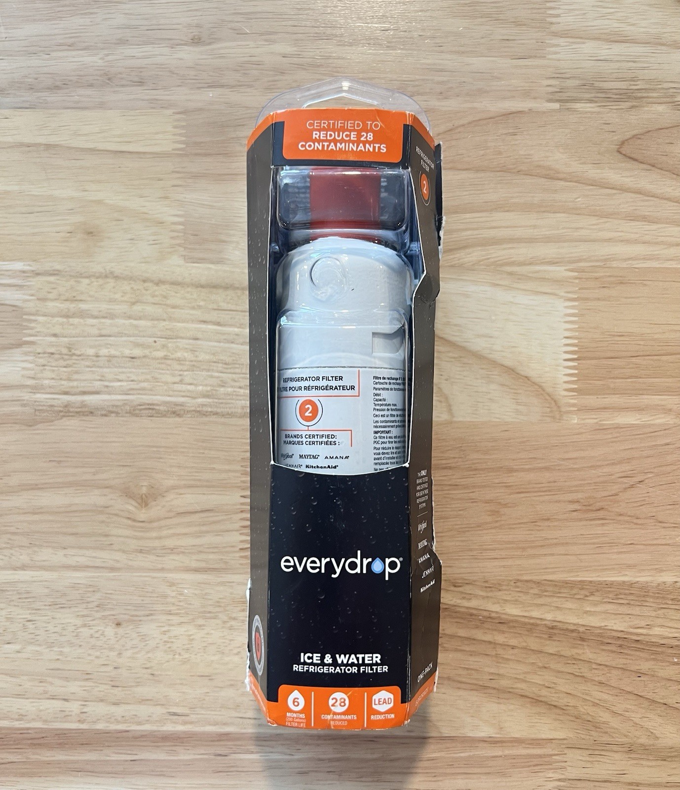 Everydrop Ice and Water Refrigerator Filter 2 Single NEW SEALED