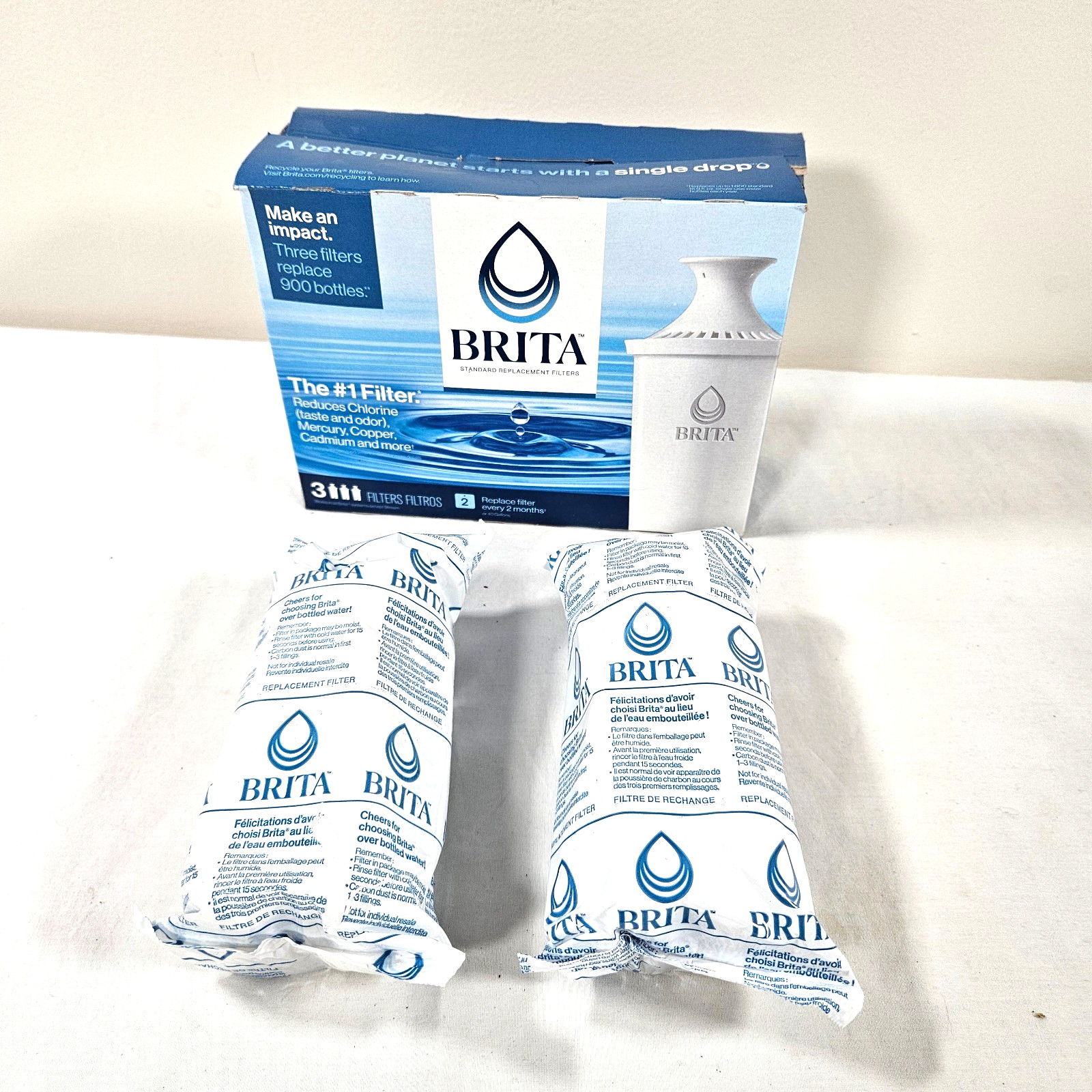 Brita water pitcher refill water filters for Brita 2 pack factory sealed New