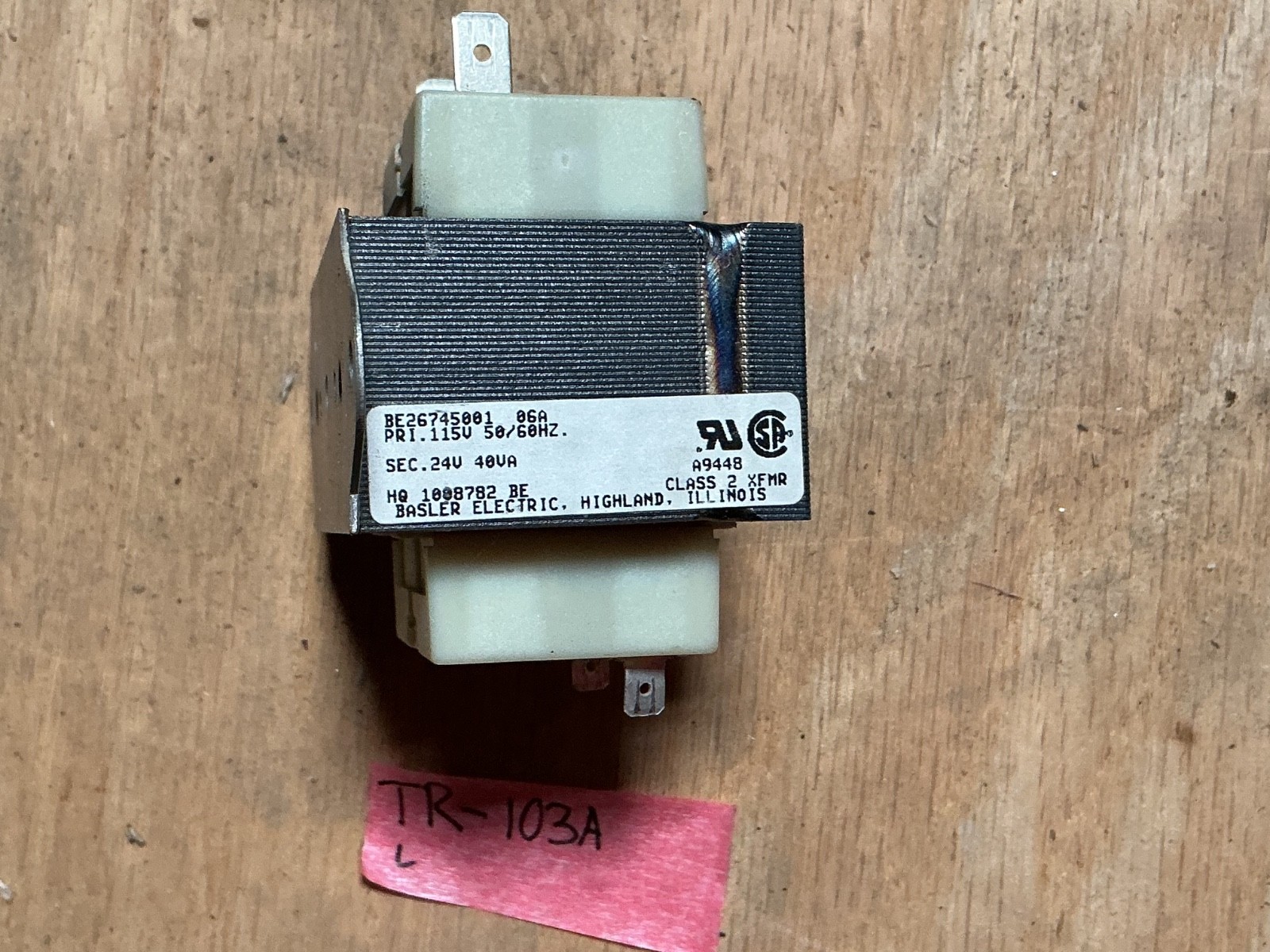 Basler Electric Transformer BE26745001 HQ1008782 115V