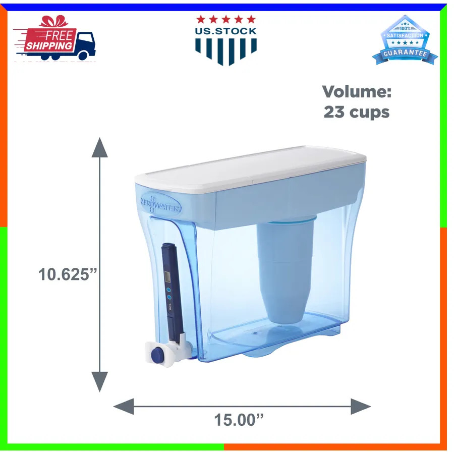 ZeroWater 23 Cup 5-Stage Water Filter Dispenser