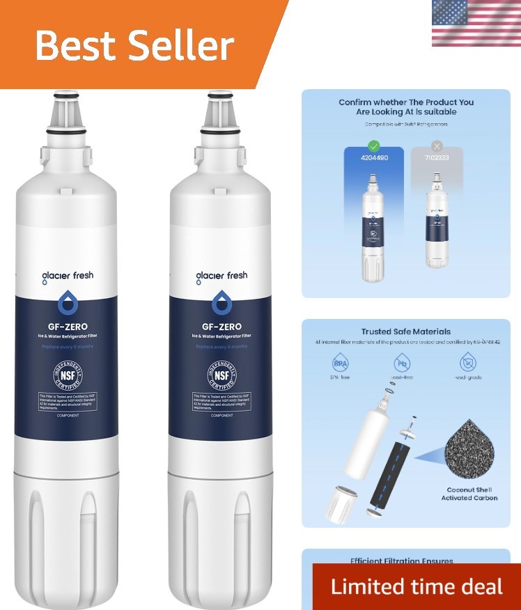NSF Certified Water Filter for Sub-Zero Refrigerators – 2 Pack for Clean Water