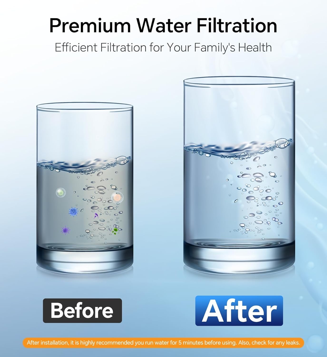 ERP Ice & water Filter for GE GSHS3KGZBCSS GSS25LGTDBB GSH22JGDDWW DSS25KGREWW