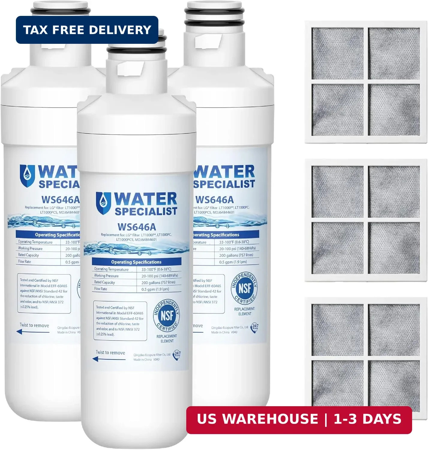 Waterspecialist Replacement for LG® LT1000P®, LT1000PC, ADQ747935, LFCC22426S, L
