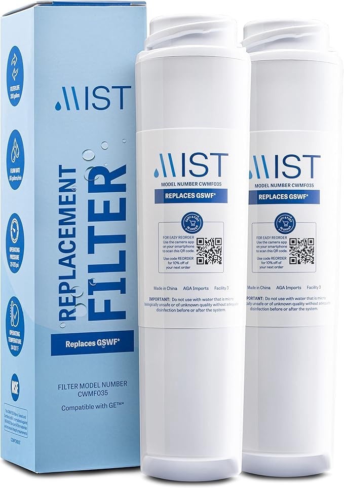 2 Pack GSWF Water Filter For GE 100749-C Kenmore 46-9914