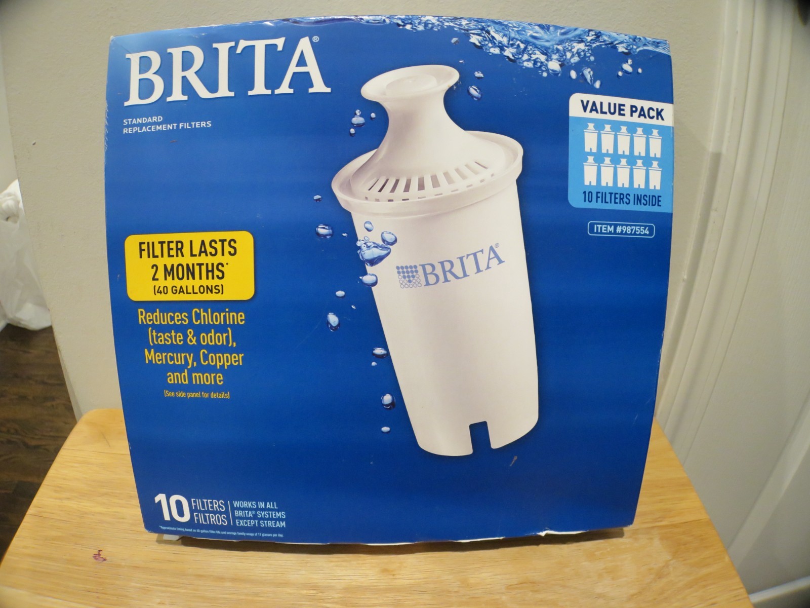 Brita Replacement Pitcher Filters – 10 Pack 987554 Genuine OEM Standard NEW