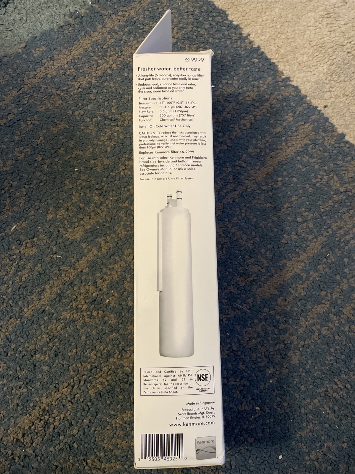 New OEM KENMORE CLEAR Replacement Refrigerator Ice and Water Filter 46-9999 9999