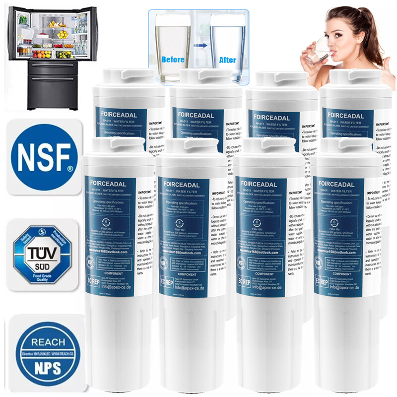 6~1 Pcs Replacement Water Filter for Maytag UKF8001 UKF9001 469006 Refrigerator