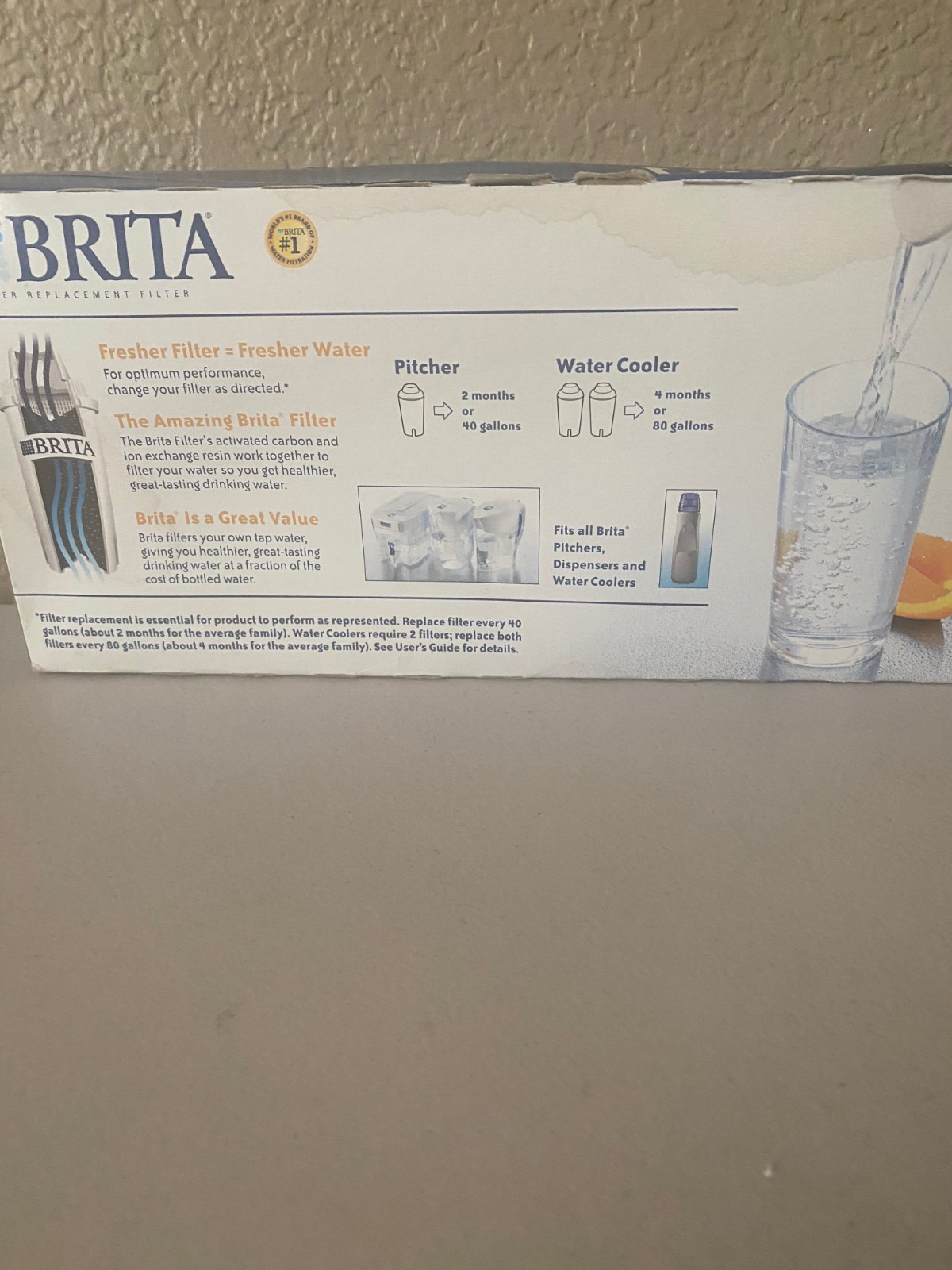 Brita 5 Pack Pitcher Standard Replacement Filters New Sealed Unopened