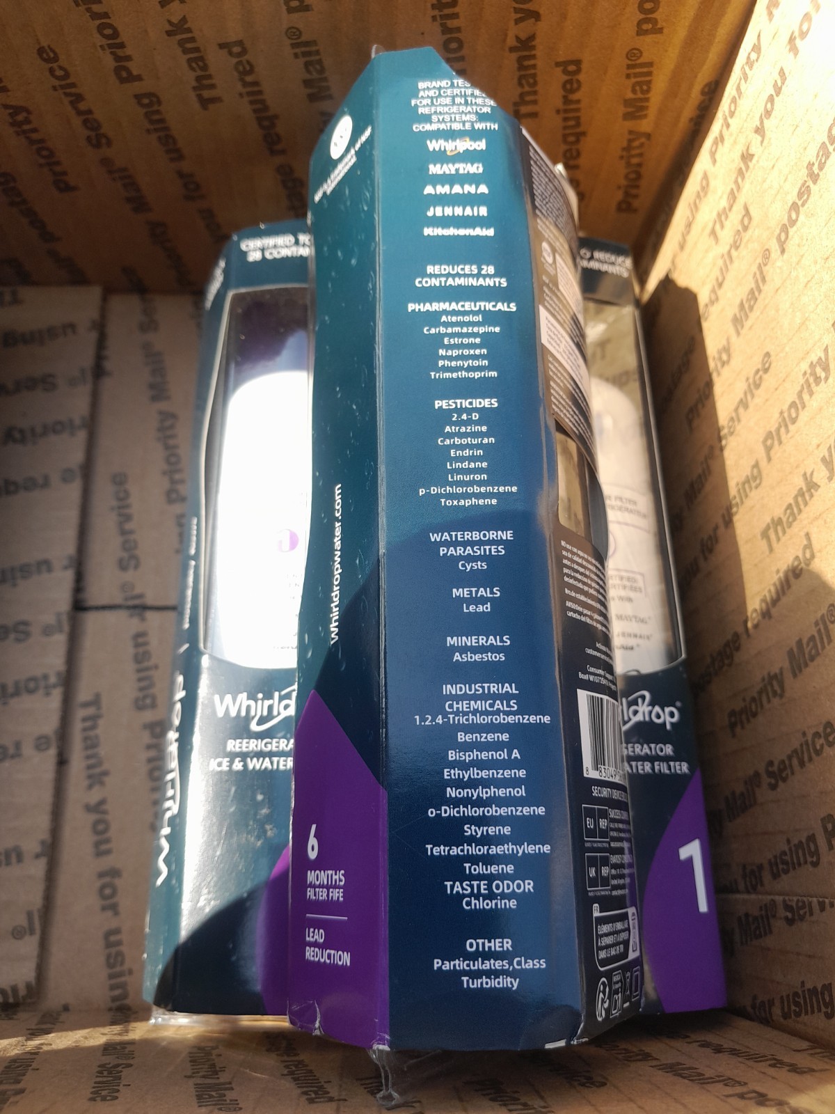 Set Of 4 Whirldrop #1 Refrigerator Ice and Water Filter Everydrop ΕDR1RXD1