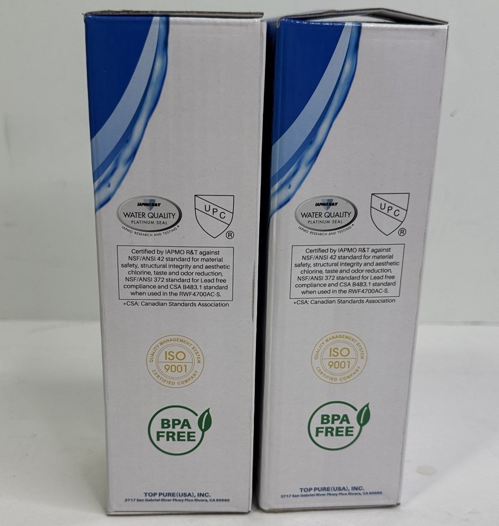 RWF4700AC Fit for LT1000P, ADQ747935, LMXS28626D, LMXS30796S water filter 2PACK