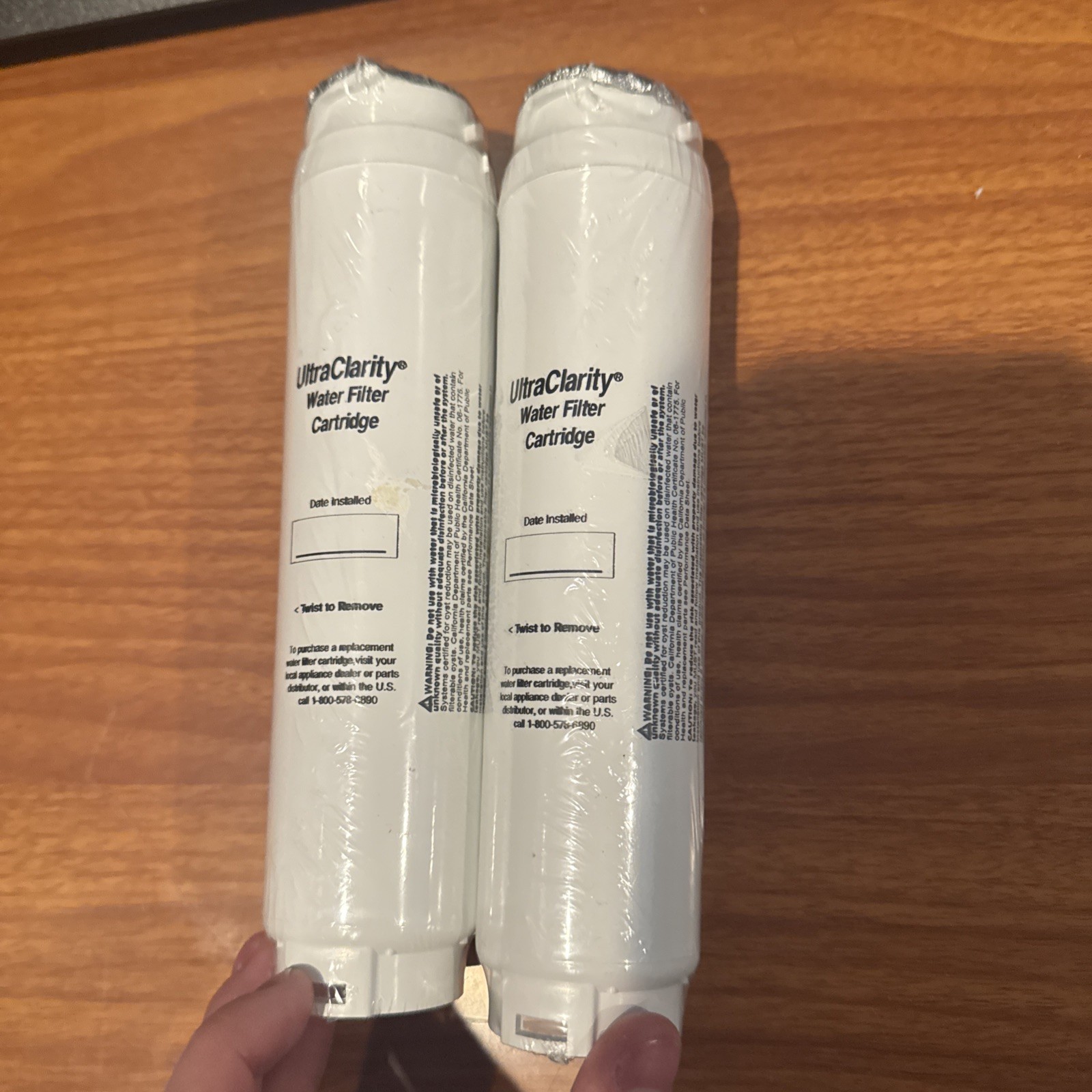 2 pack New Sealed Bosch Ultra Clarity 9000 077104 Refrigerator Water Filter