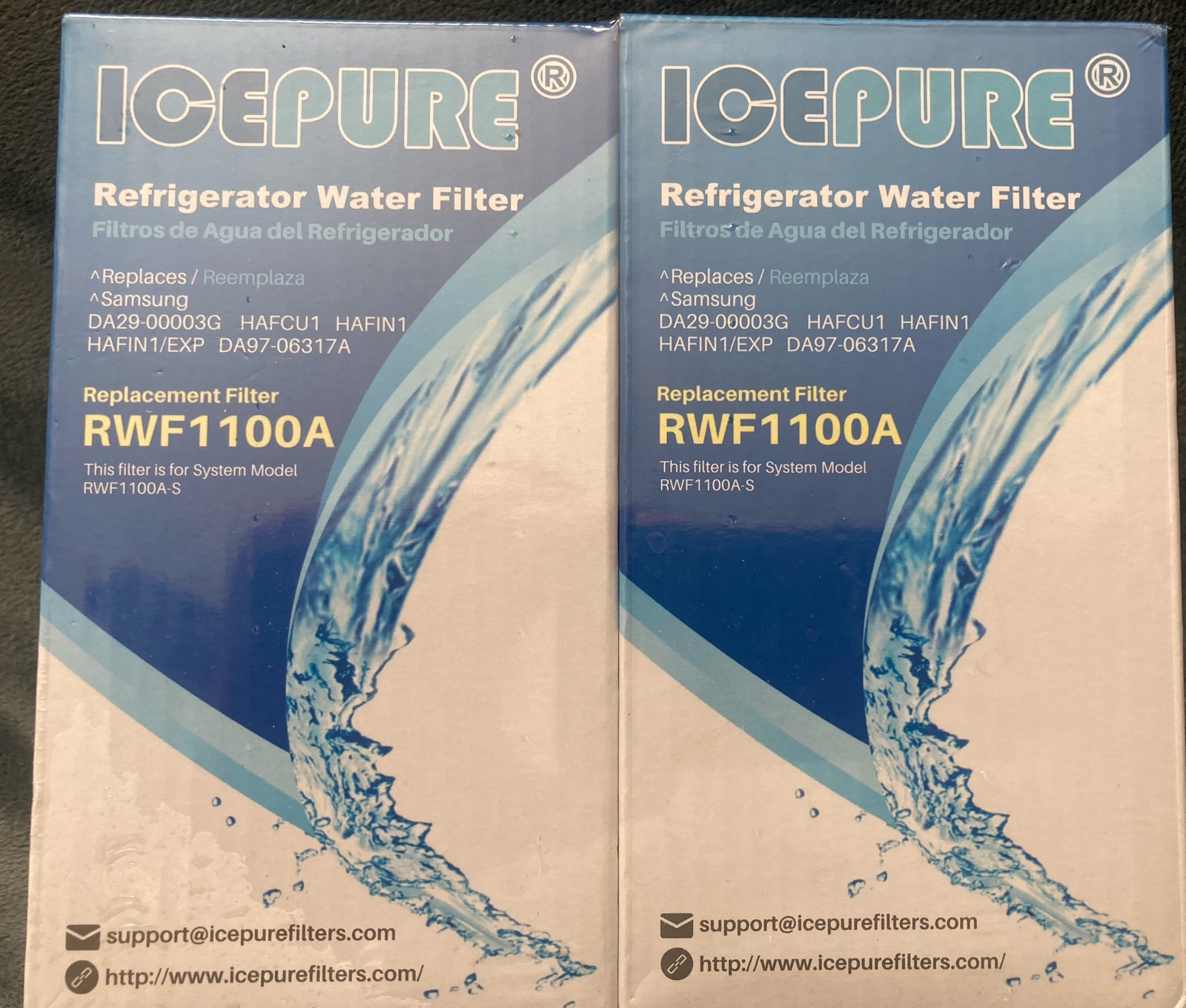 IcePure Refrigerator Water Filter RWF1100A 2-Pack Ice Pure Samsung