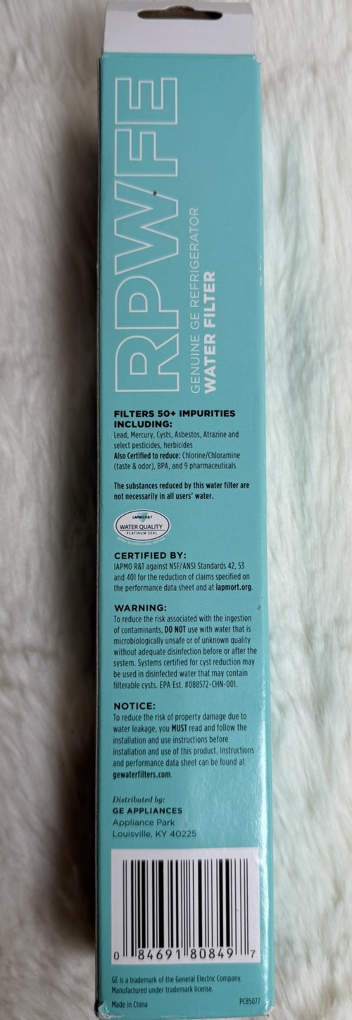 GE RPWFE Refrigerator Water Filter Genuine No Chip New