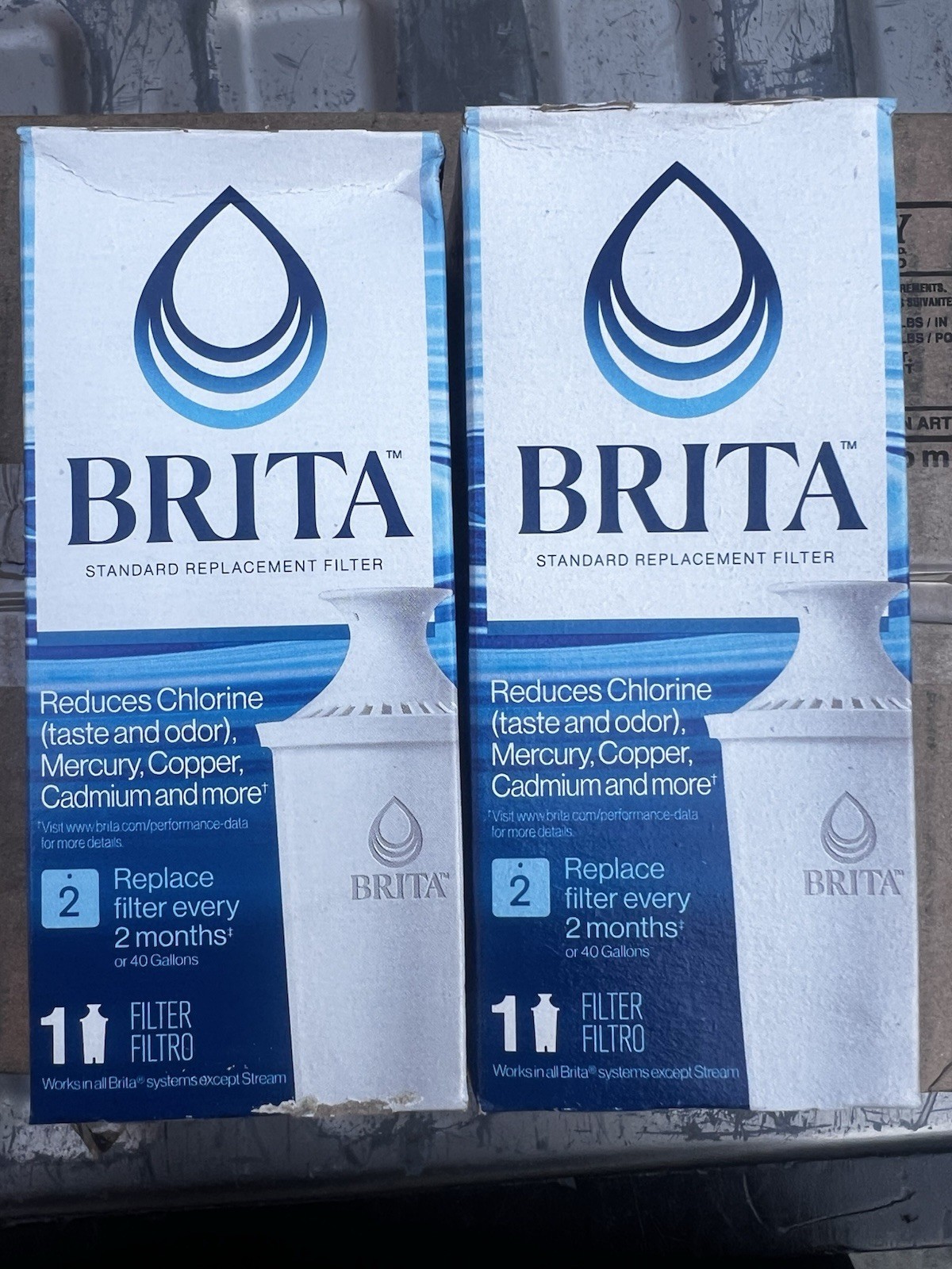 Brita Standard Replacement Filters for Pitchers Dispensers – 2 Count