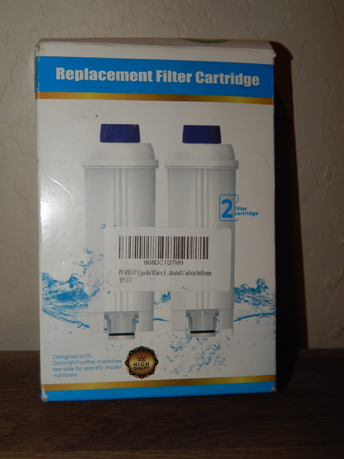 2 packs Water Filter Compatible with Longhi Filter ECAM ETAM, EC680,