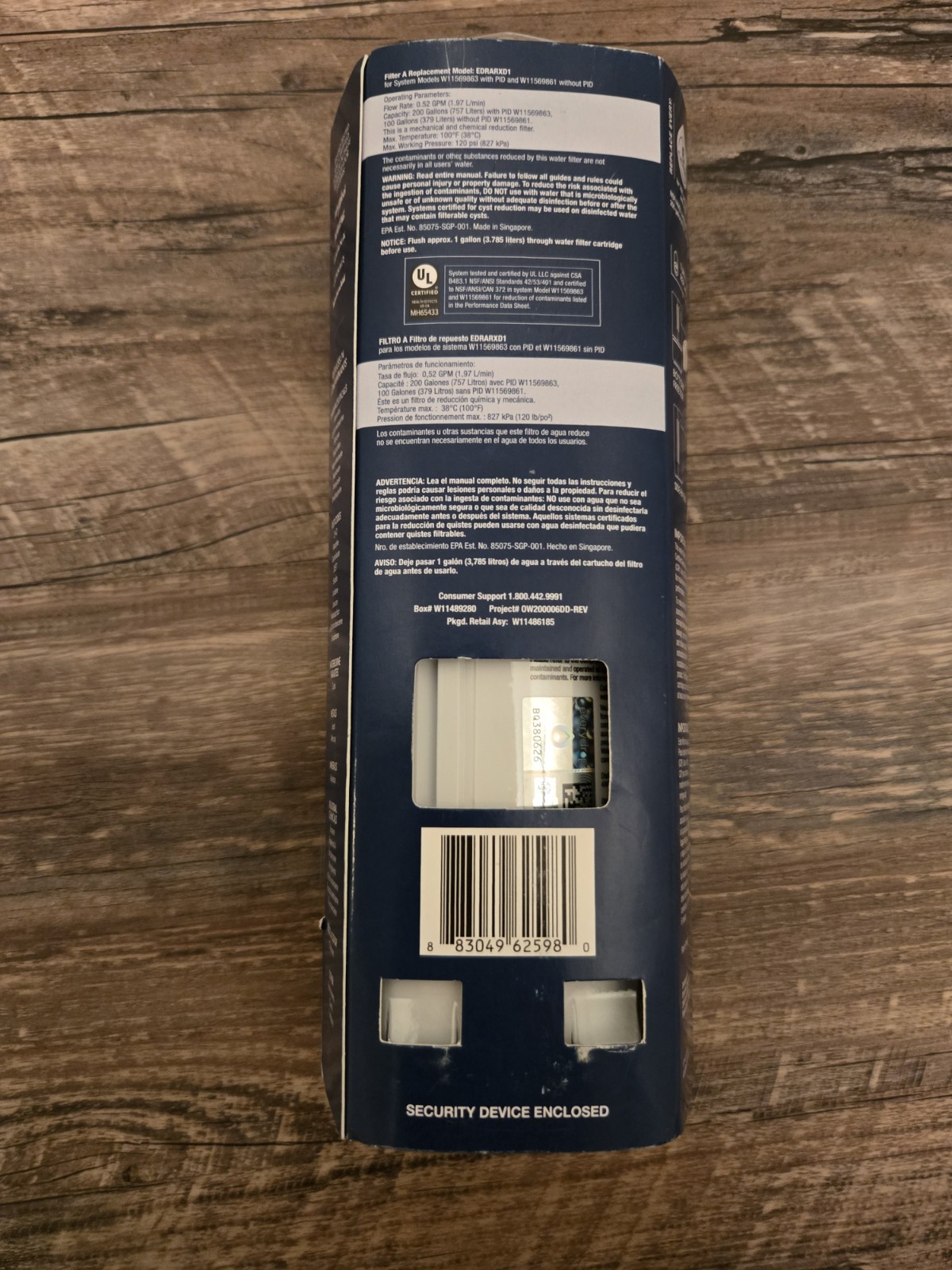 Everydrop Whirlpool A EDRARXD1 Ice & Water Single Filter, Whirlpool Maytag Amana