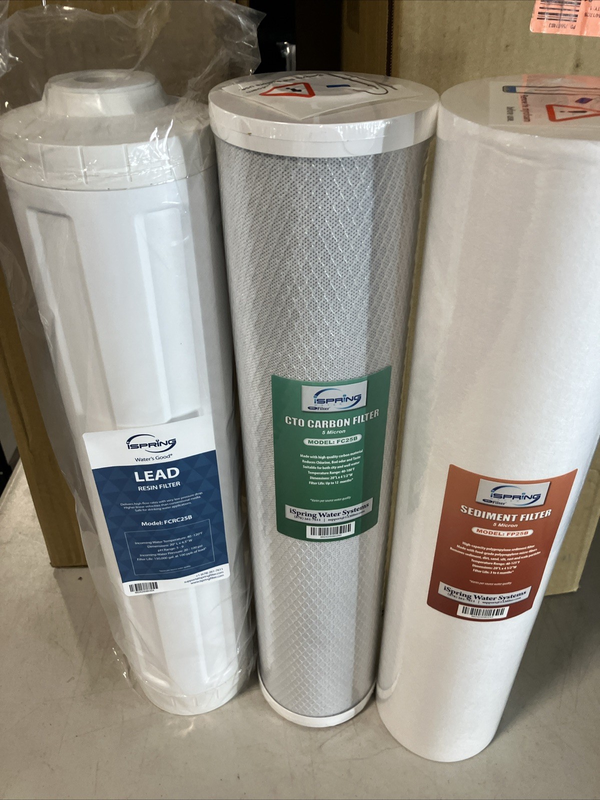 iSpring WGB32B-PB 3-Stage Whole House Filter 99% Lead Removal Ships Fast