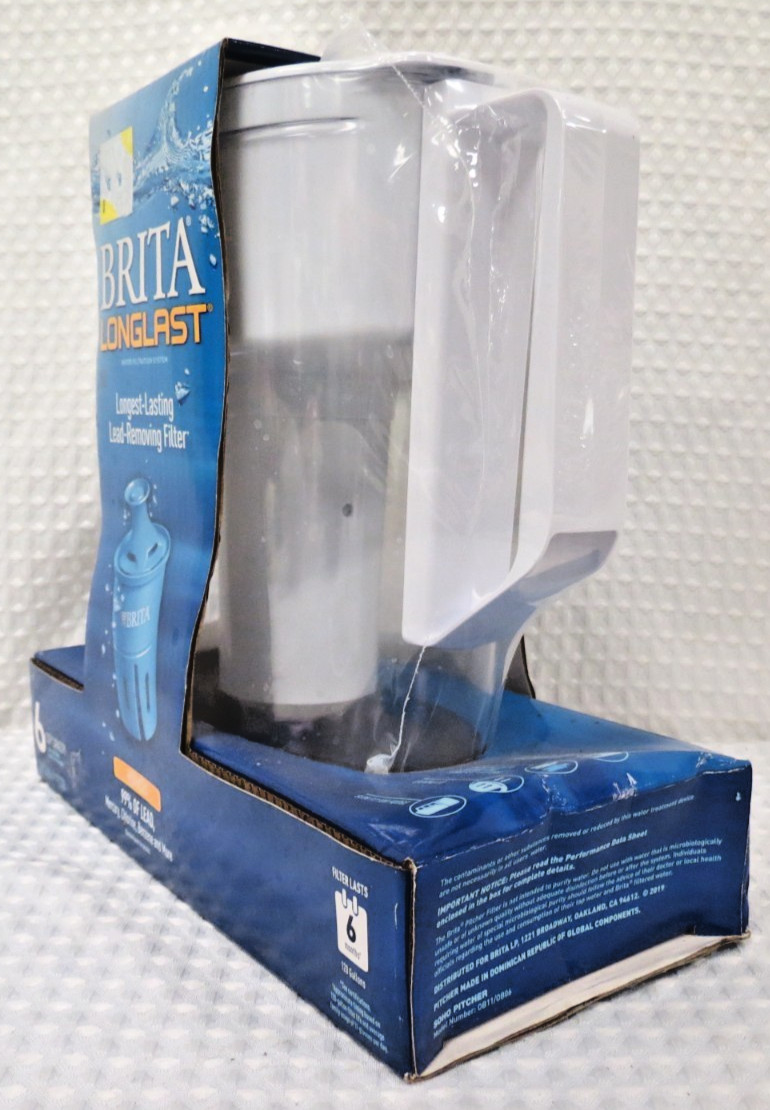 Brita Longlast Water Filtration System 6 Cups Lead Removing Filter New In Box