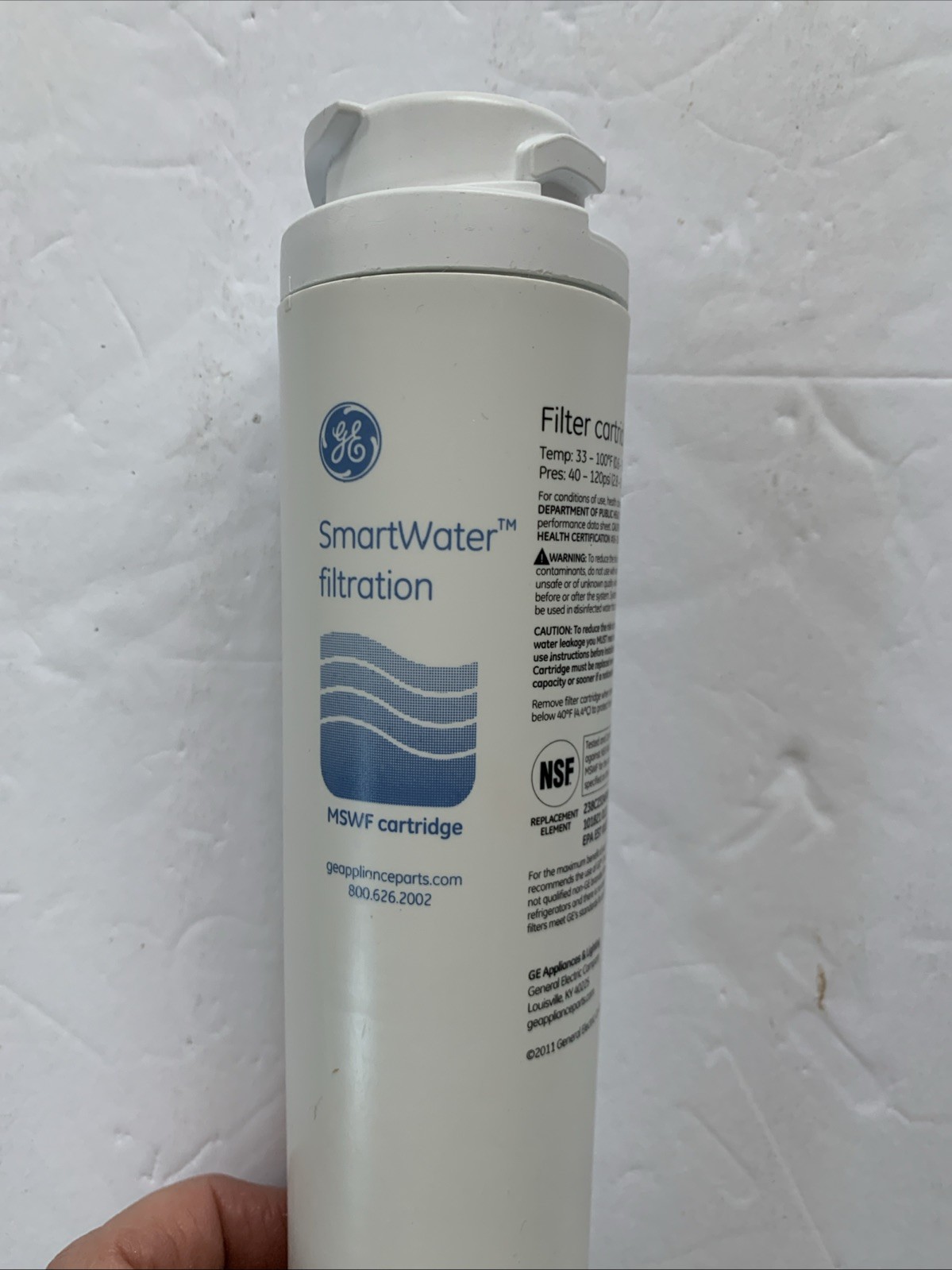NEW GE Refrigerator Water Filter Cartridge SmartWater Genuine OEM MSWF *Read*