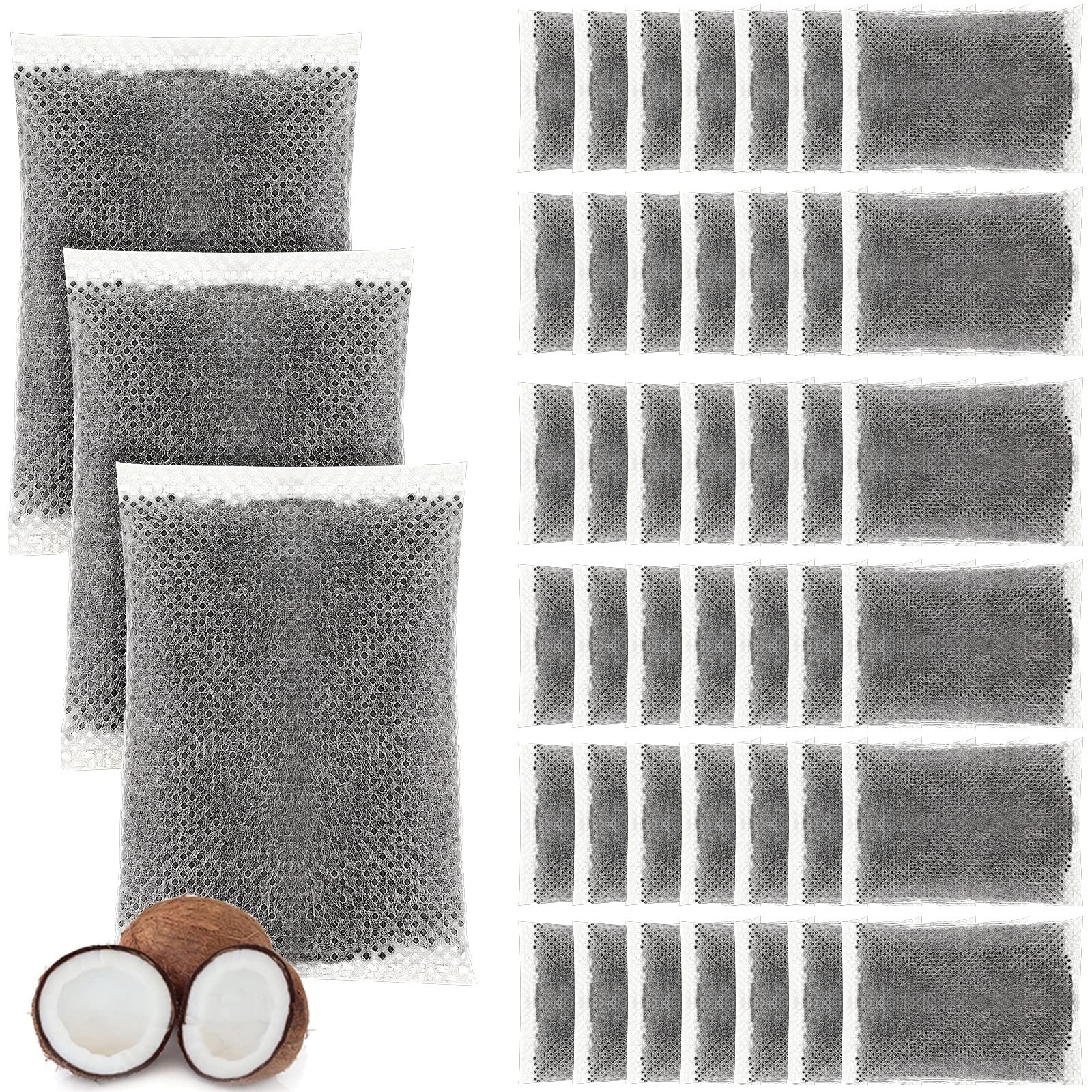 50 Pcs Activated Charcoal Distiller Water Filters, Coconut Shell Replacement …