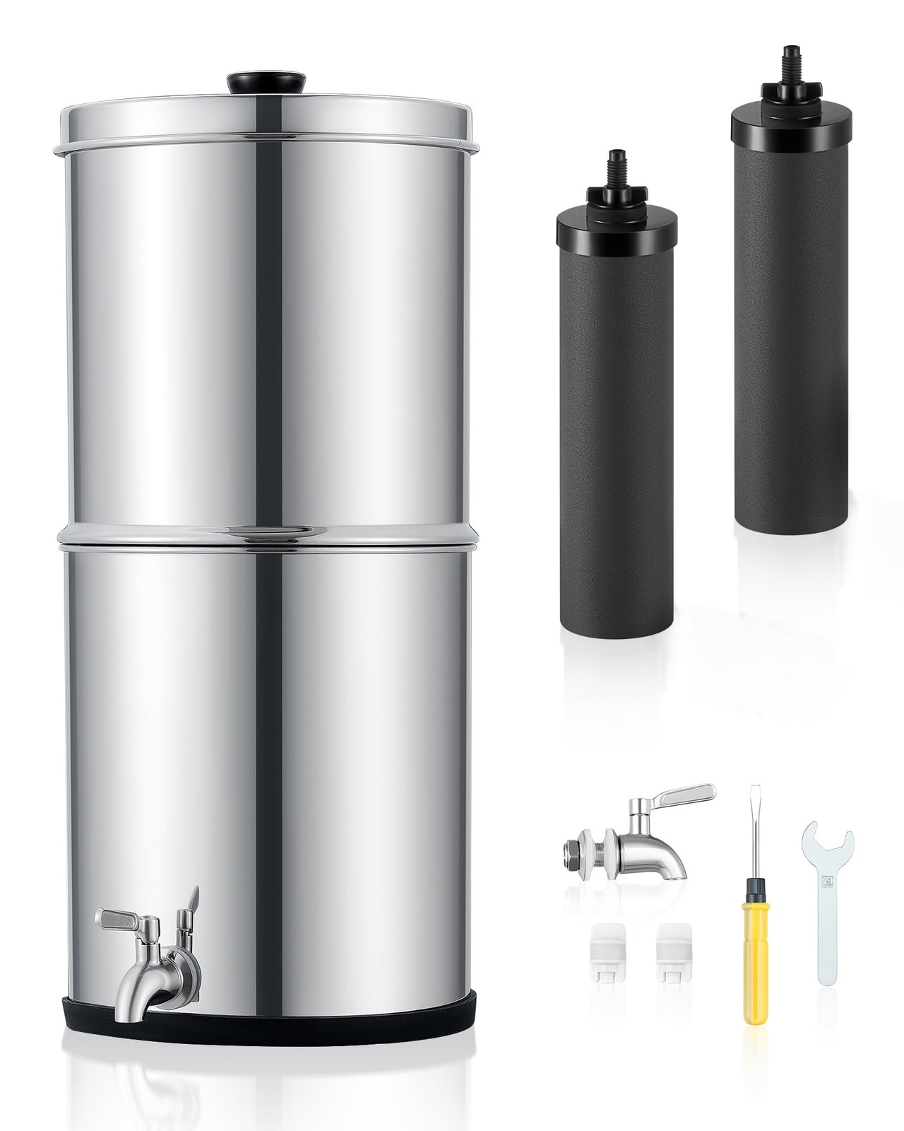 COZ GravityFed Water Filter System, 2.25 Gallons Countertop Water Filtration …