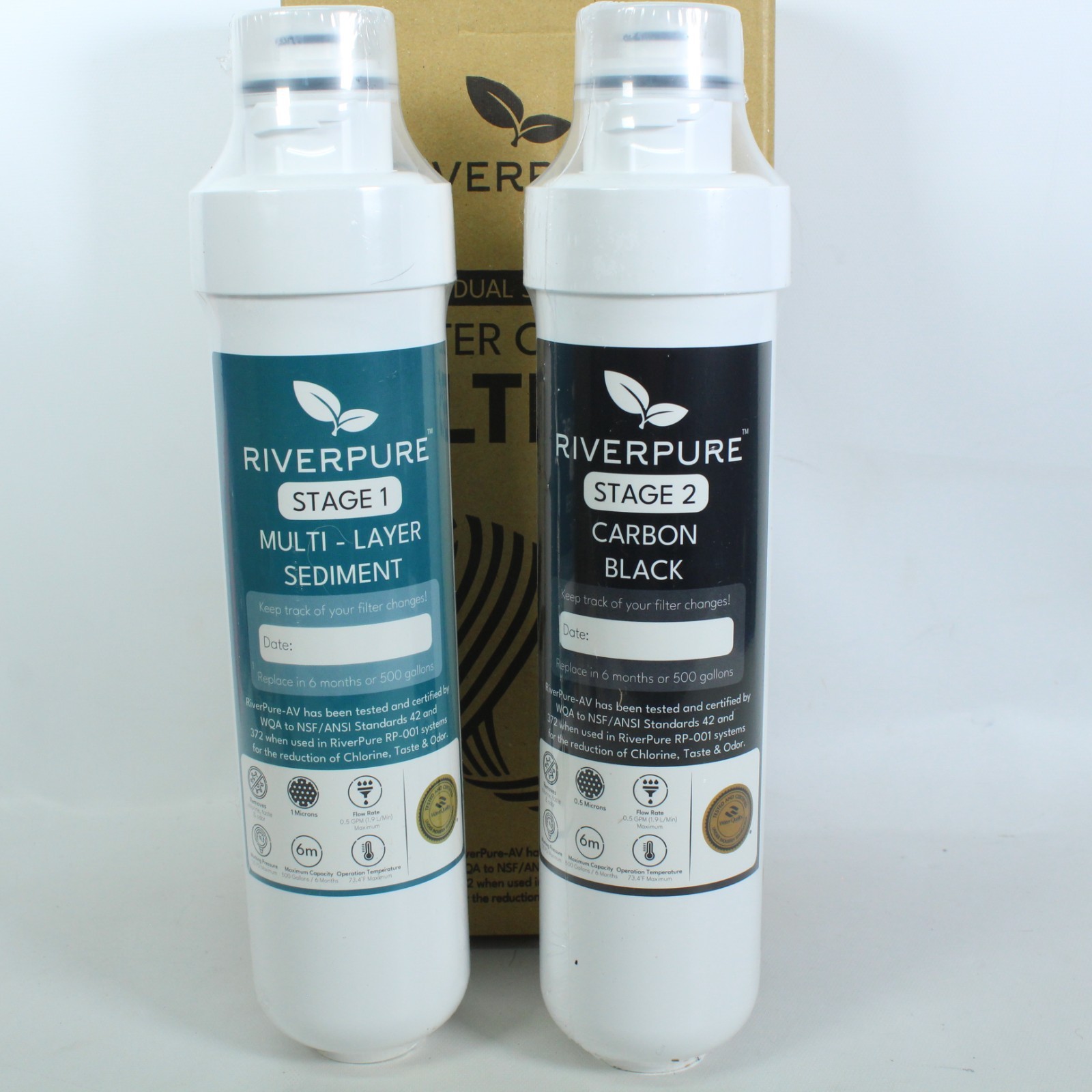 RIVERPURE AV DUAL STAGE WATER COOLER FILTERS FOR AVALON BOTTLELESS WATER COOLERS