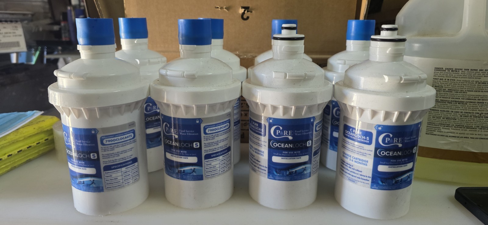 (8) C Pure Oceanloch-S Water Filtration Units, 1 Micron, 6,000 Gal,