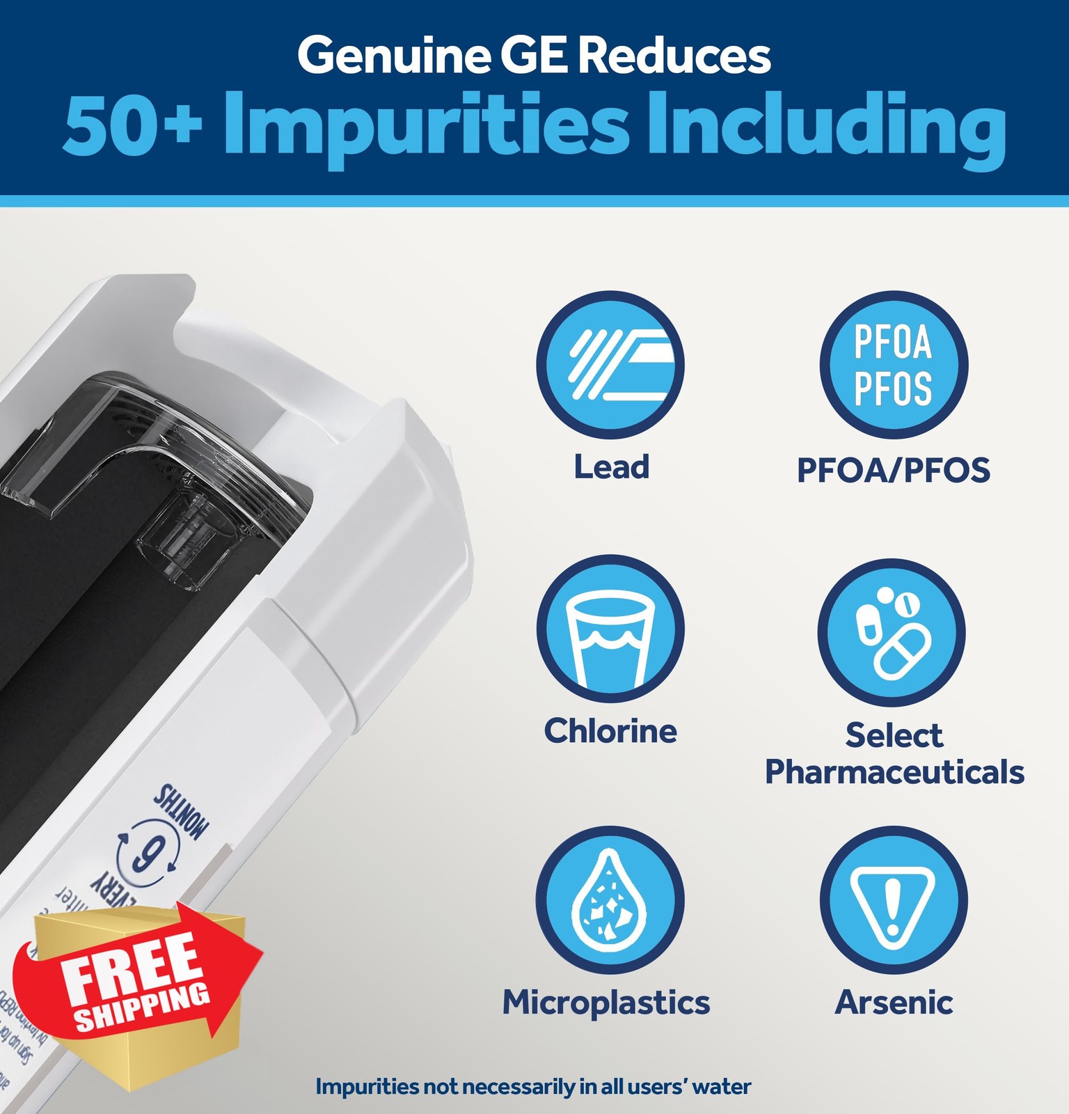 GE XWFE Refrigerator Water Filter 2 Pack