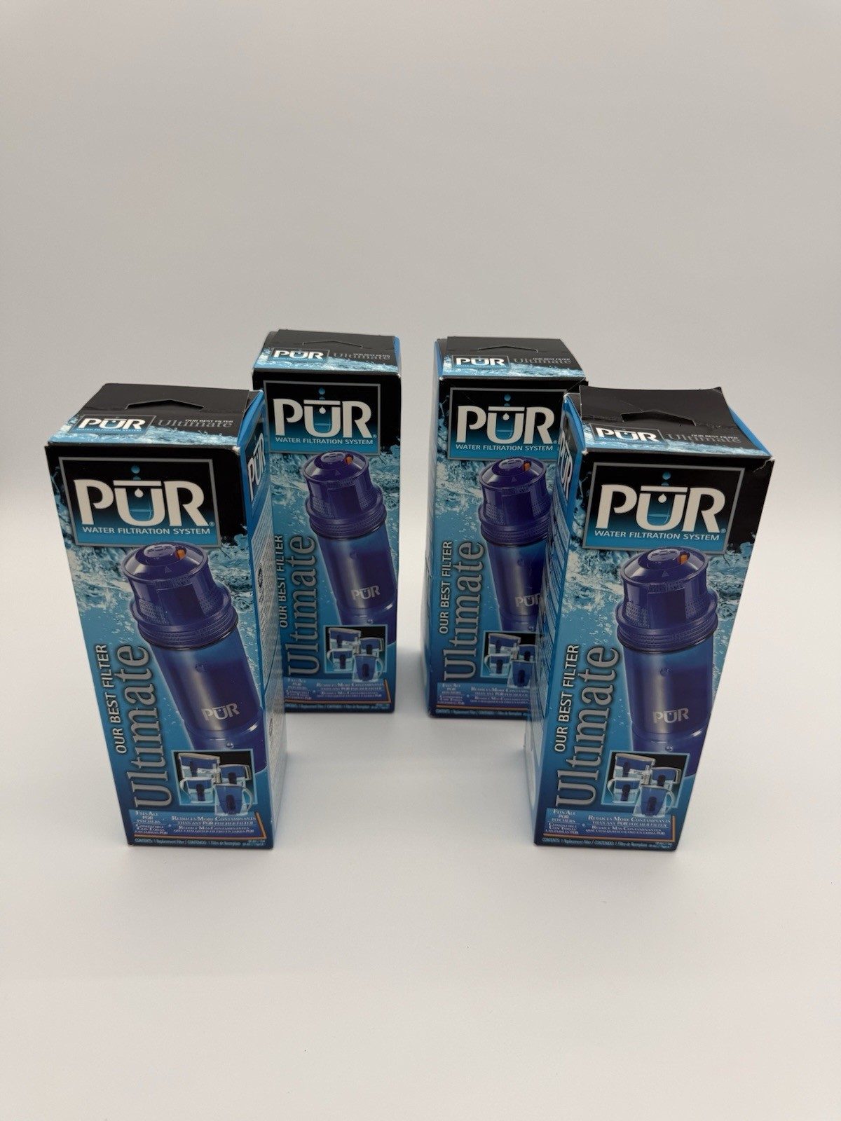 PUR Ultimate Best Water Filtration Pitcher Filter CRF-950 lot of 4 – Gold