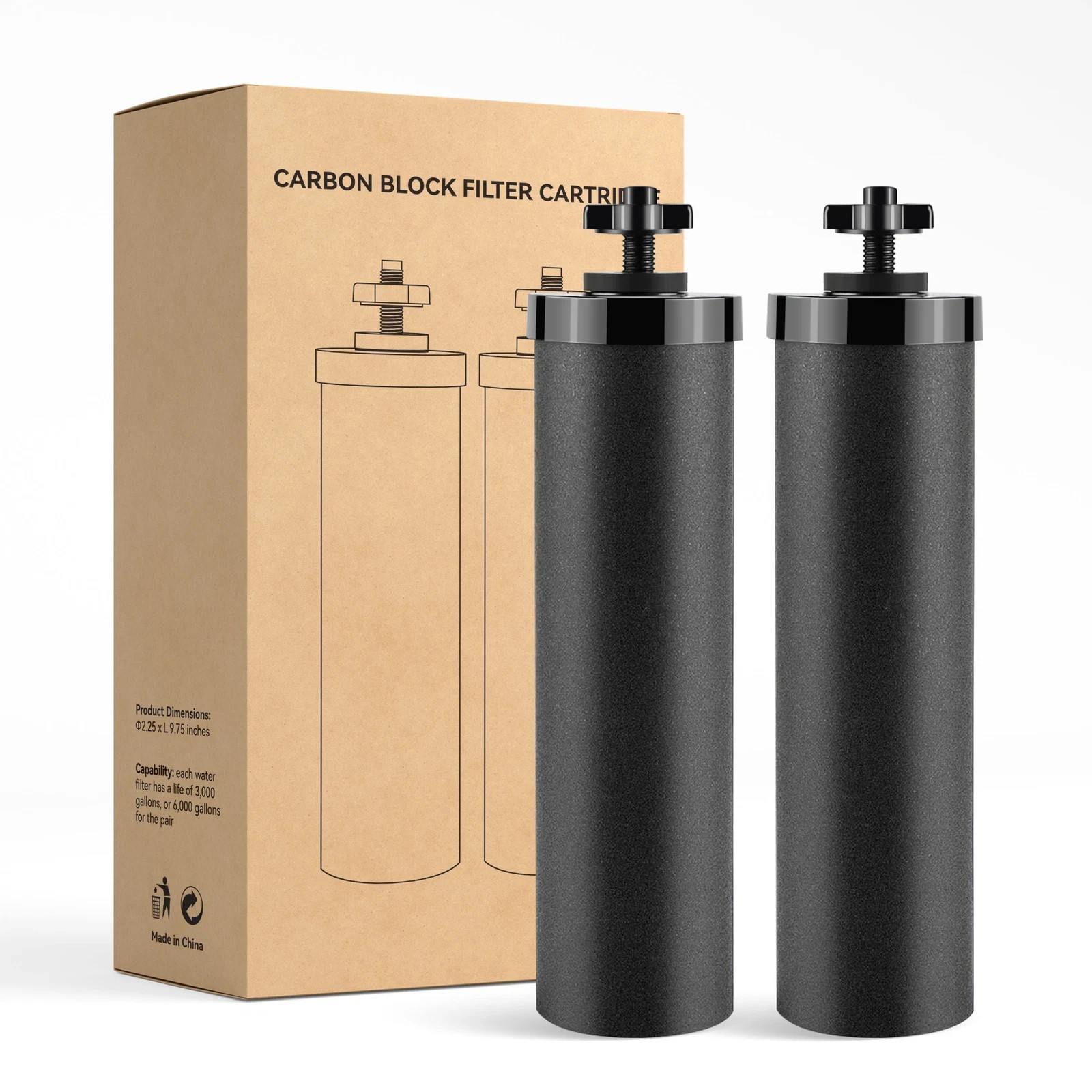 Berkey Authentic Black BB9-2 Water replacement Filters For Berkey Water System