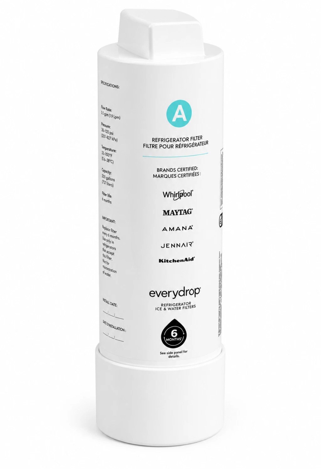 EDRARXD1 Refrigerator Water Filter A W11569863 4 Pack