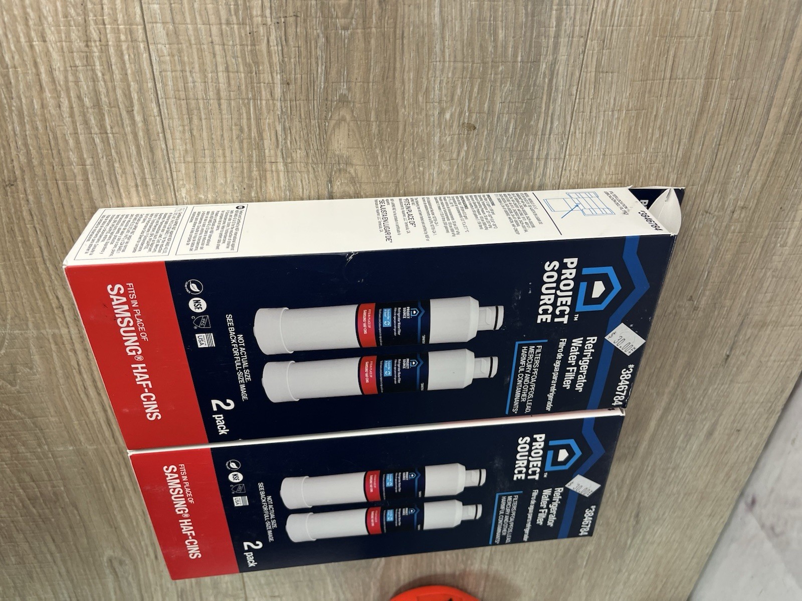 Project Source 3846784 Refrigerator Water Filter 4 Pack (2 Packs Of 2) New