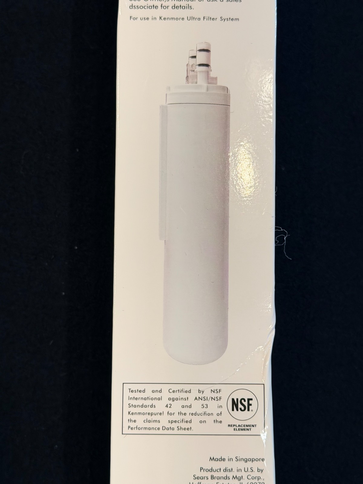 Kenmore 46-9999 9999 Replacement Refrigerator Water Filter, White USA