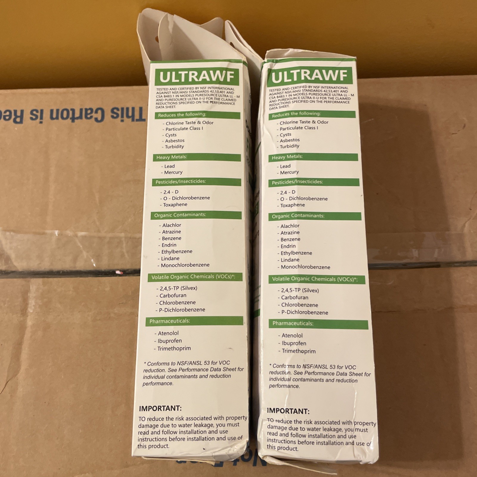 2pack WF3CB Refrigerator PureSource3 Water Filter Replacement For Frigidaire