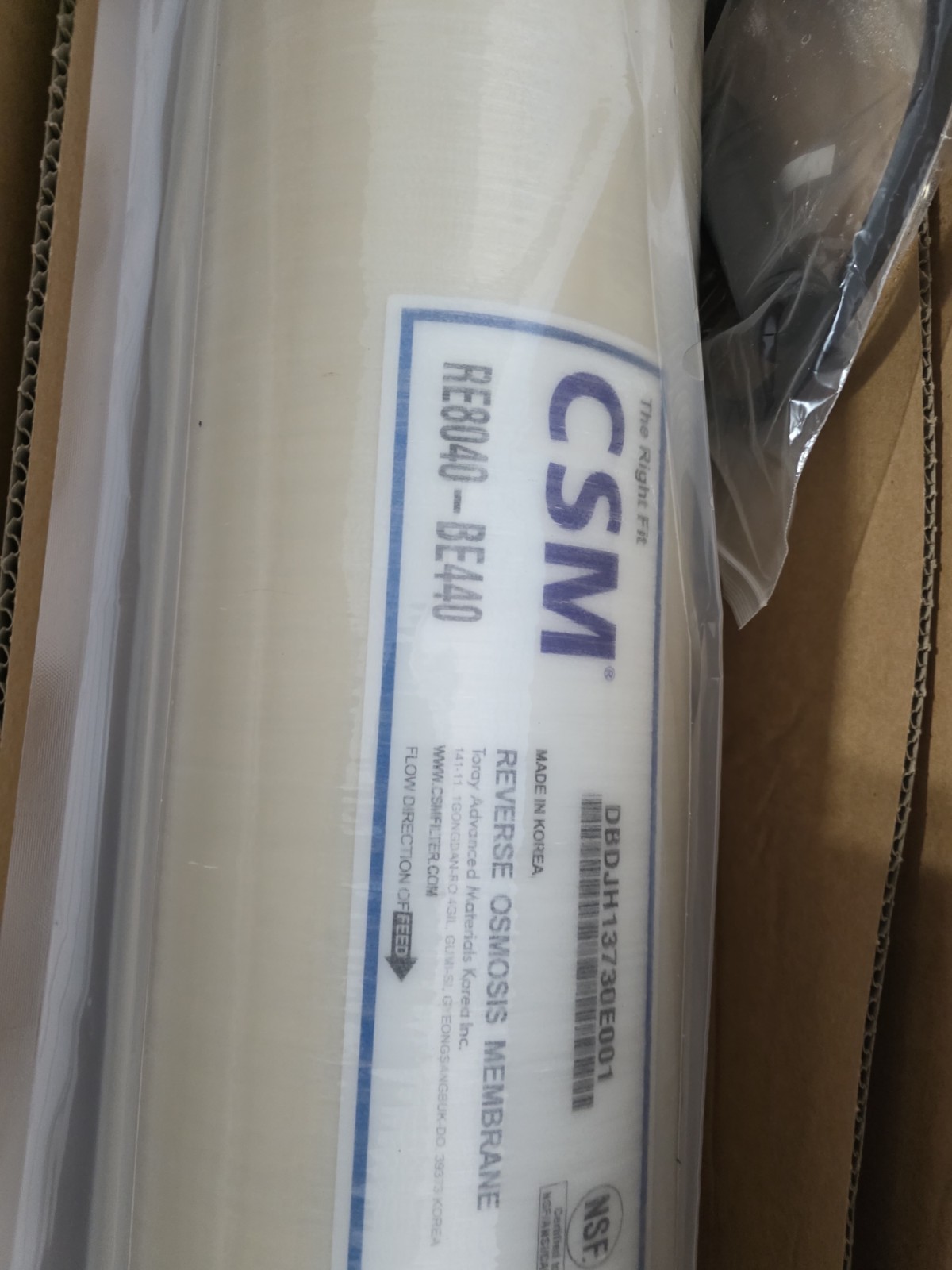 CSM RE8040-BLN – 8″ x 40″; 12,000 GPD BW-LE Low Energy Replacement Reverse Osmos