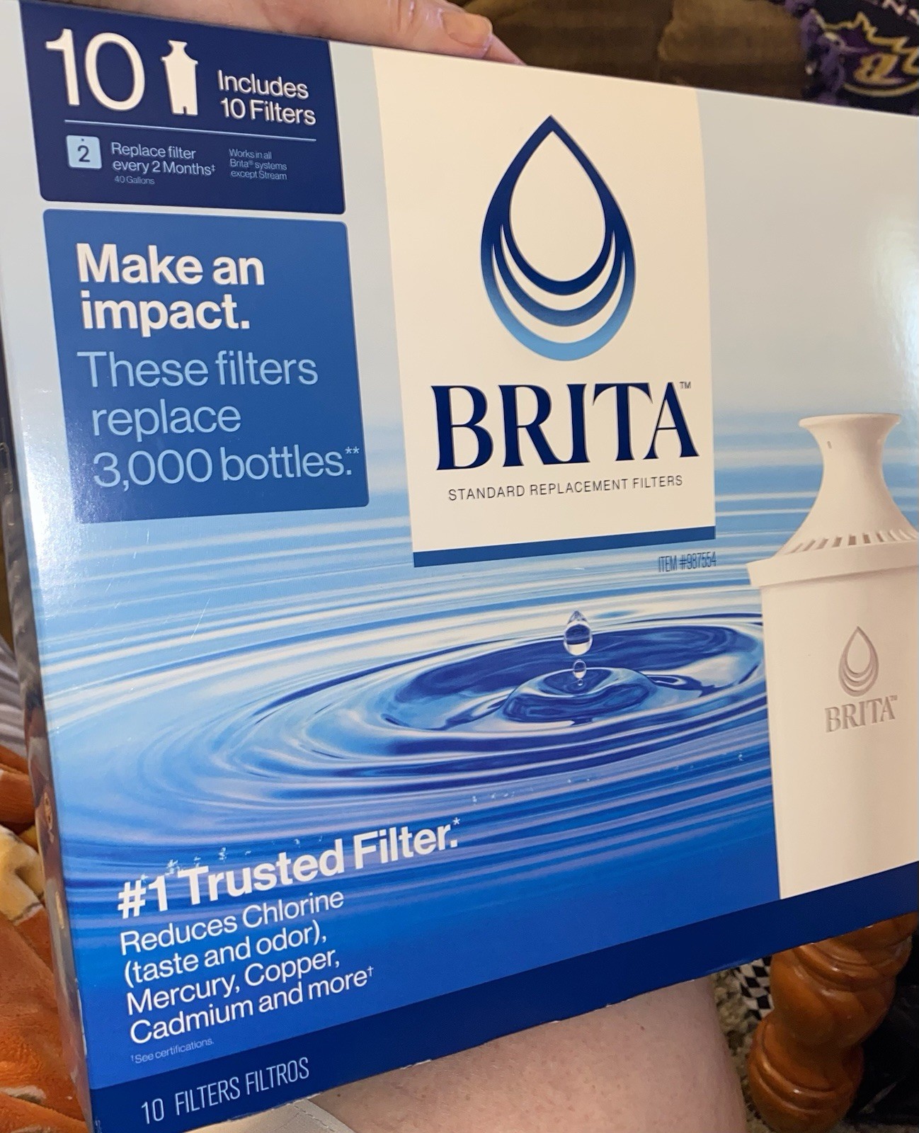 New Open Box Brita 987554 Pitcher Replacement Filters 10 Pack (2 Missing 8 left)