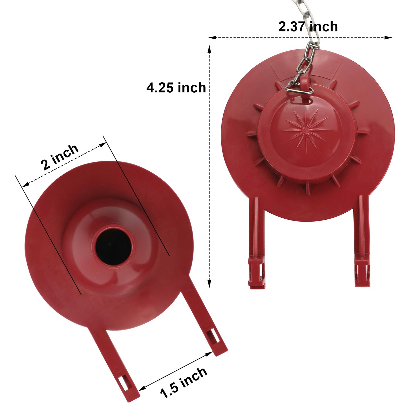 2Inch Toilet Flapper Replacement Kit, Universal Flush Valve Flapper Fits Koh…
