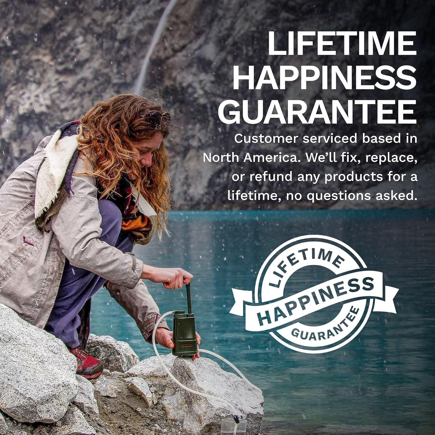Survival Water Filter System with BPA Free Components and Carrying Case