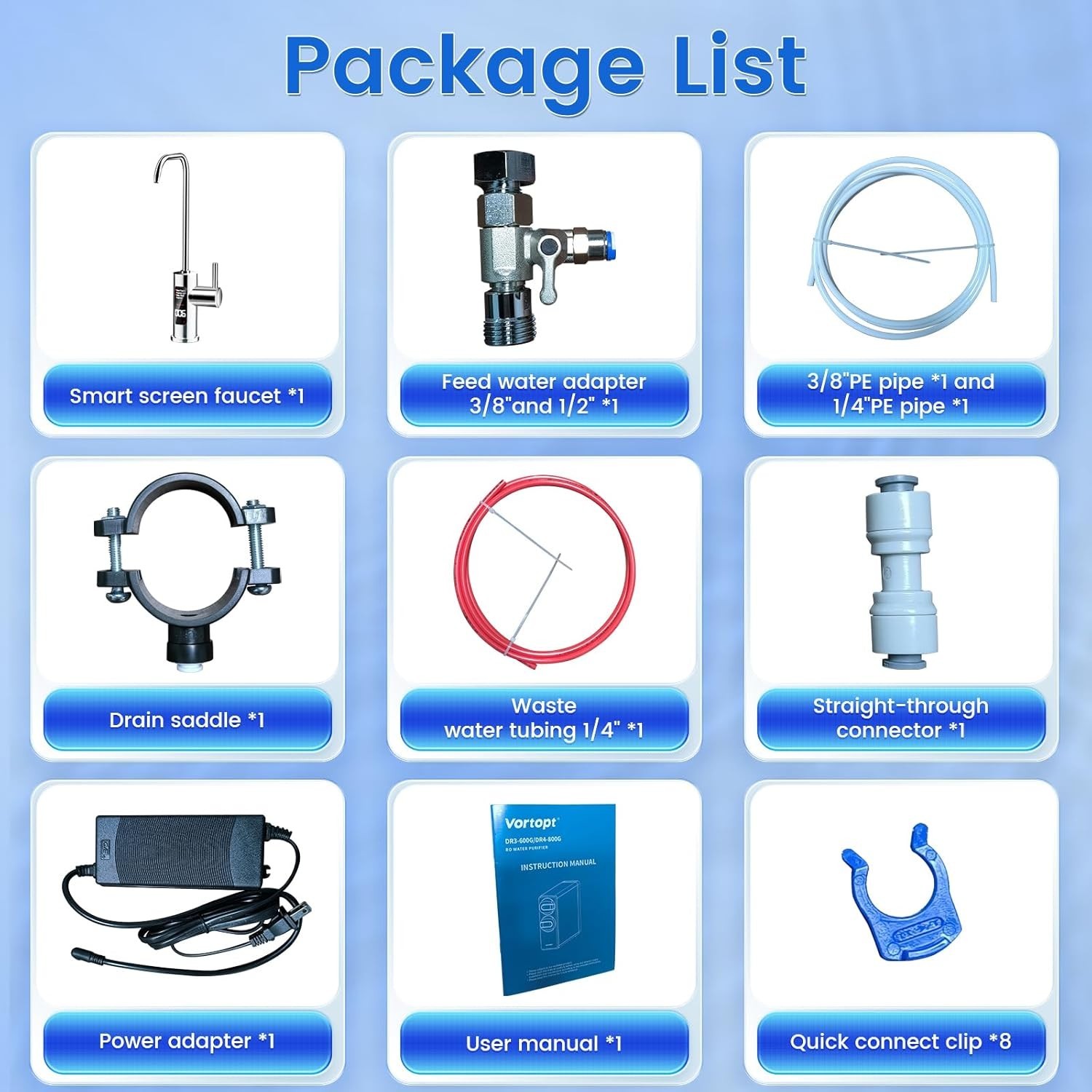 600 GPD Tankless RO Water Filtration System 7-Stage Under Sink Water Purifier!!!