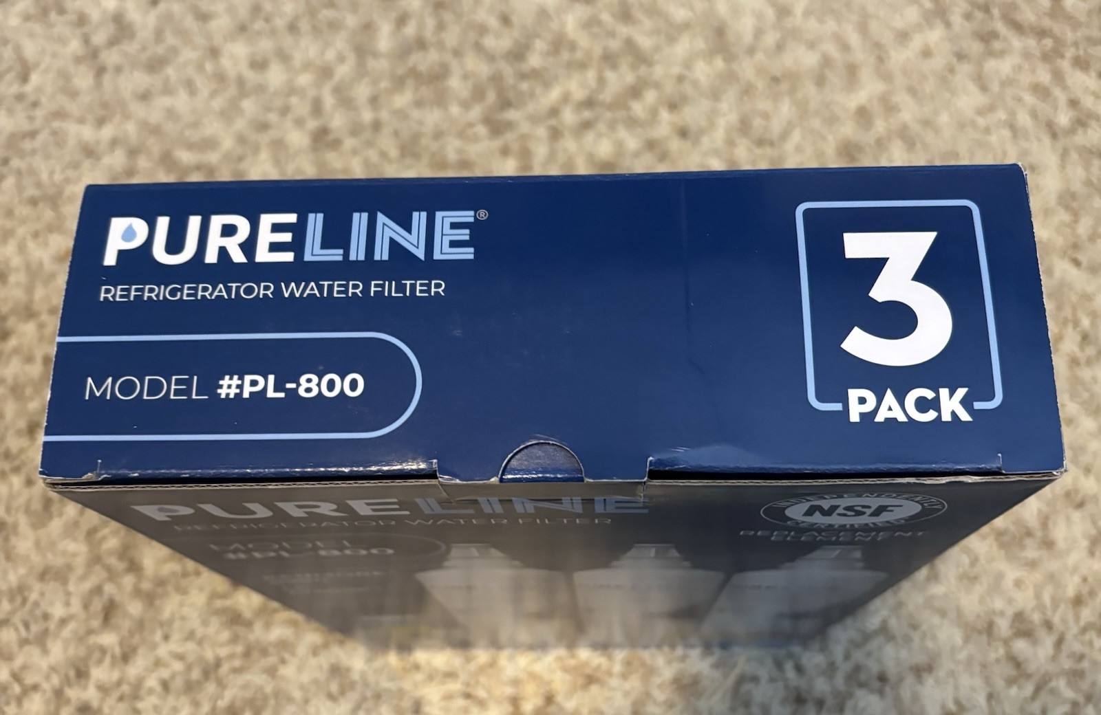 PURELINE Refrigerator Water 3 Pack Filters MODEL#PL-800. Kenmore 9990. LG LT600P