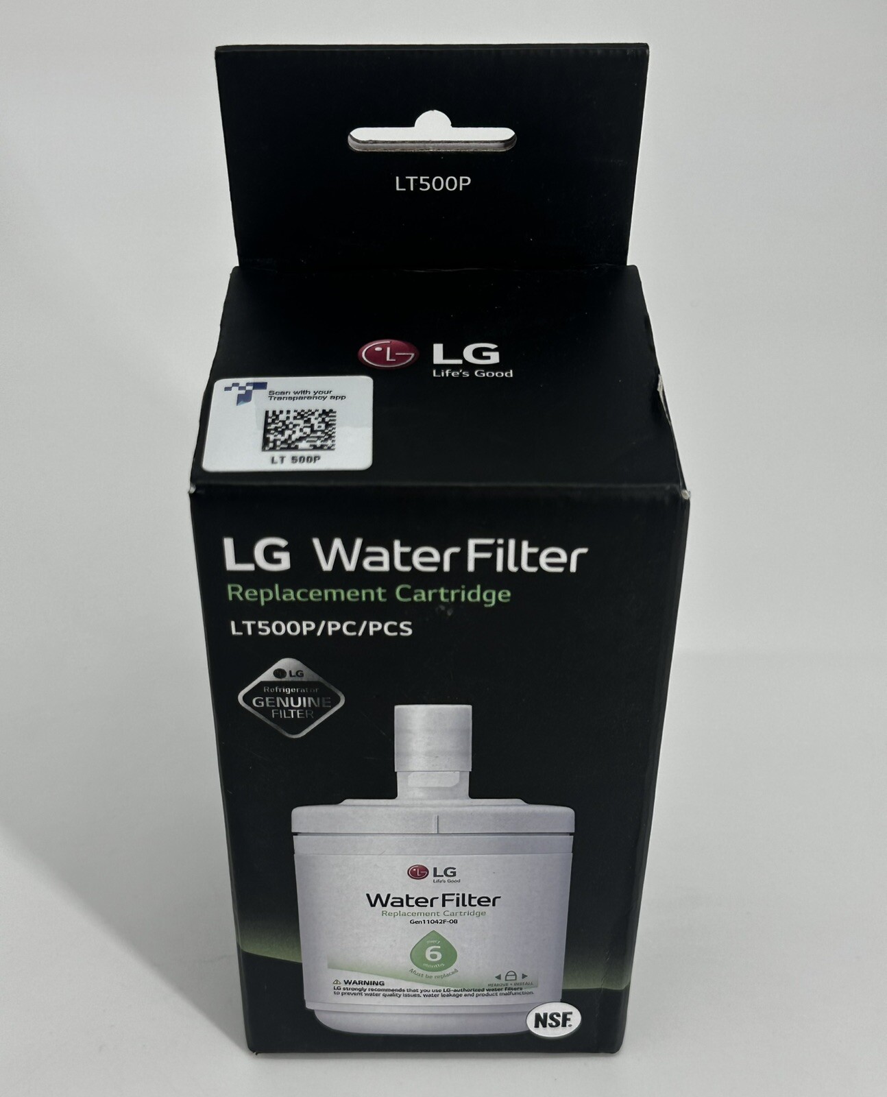 LG Water Filter Cartridge LT500P 6 Month 500 Gallon Capacity GENUINE