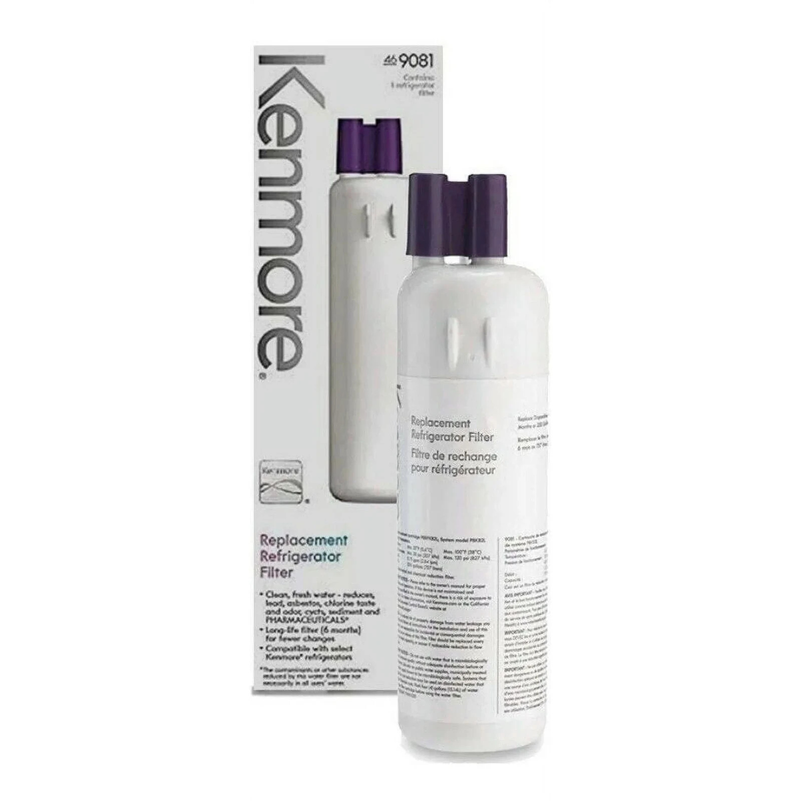 1 Pack Kenmore 9081 Replacement Refrigerator Water Filter 46-9081 46-9930