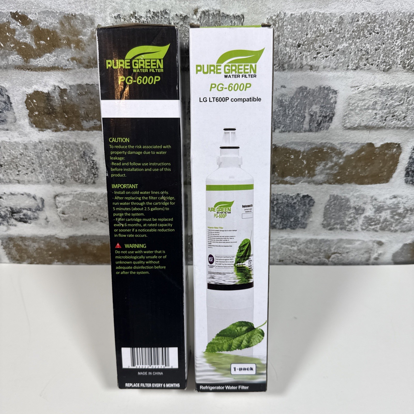 2- Pack Pure Green Water Filter PG-600P LG LT600P Compatible Kenmore More