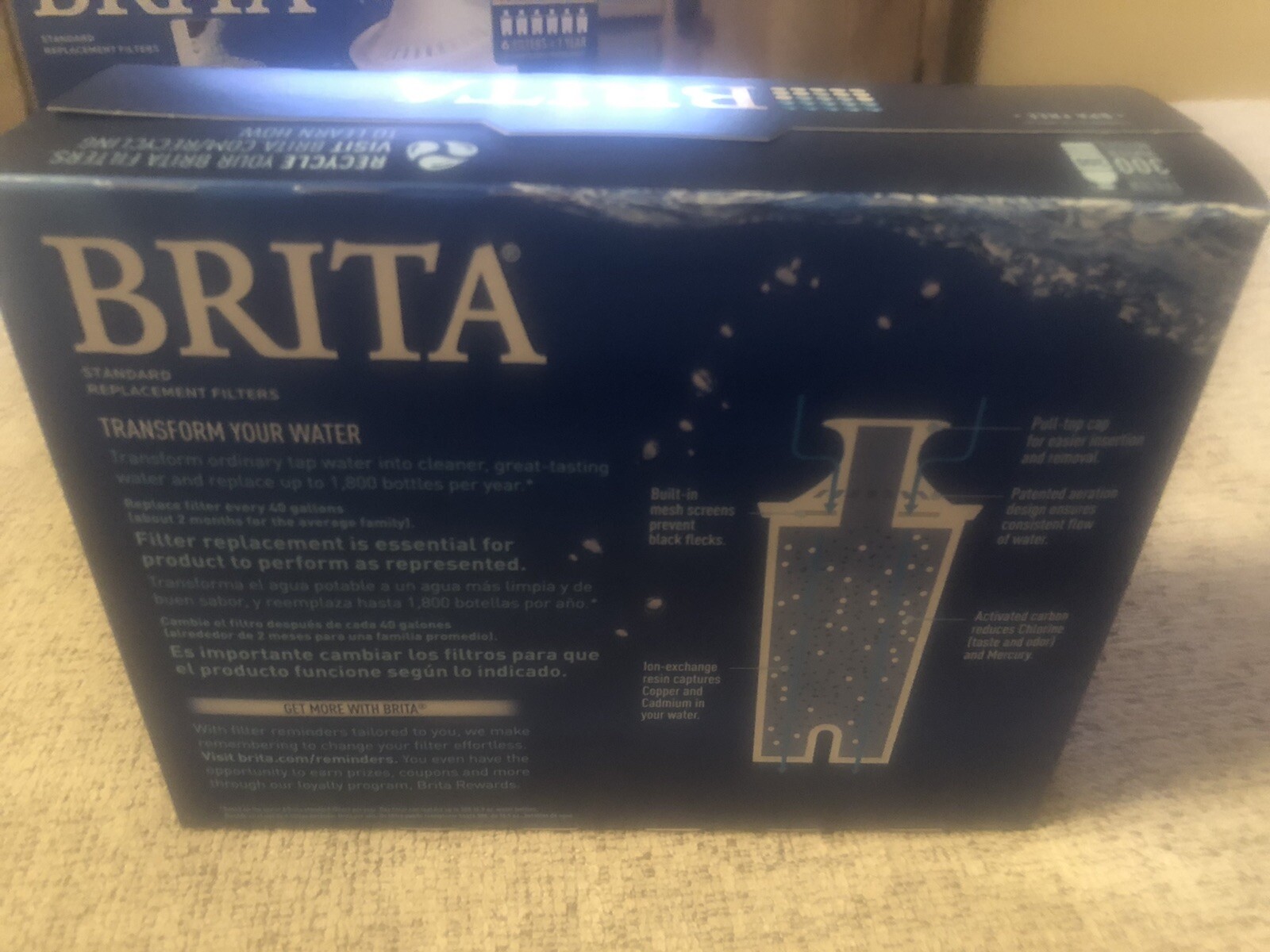 NEW BRITA 4 PACK STANDRAD REPLACEMENT PACK FILTER