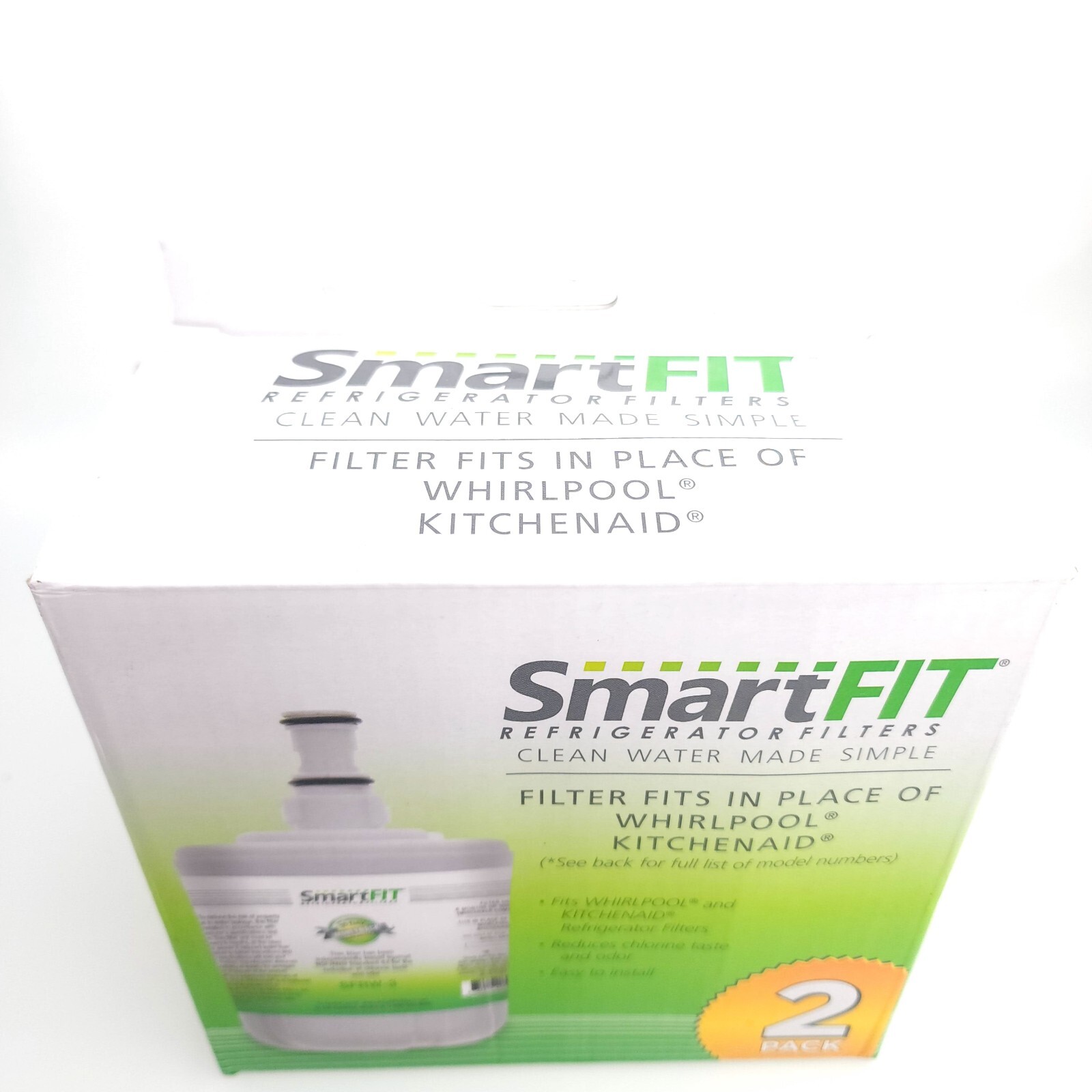 Smart fit Refrigerator Filter Compatible Kitchen Whirlpool 2 Pack USA Seller