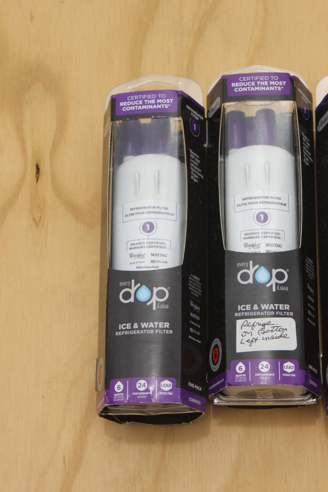 Lot of 3 Refrigerator Ice and Water Filter Everydrop #1