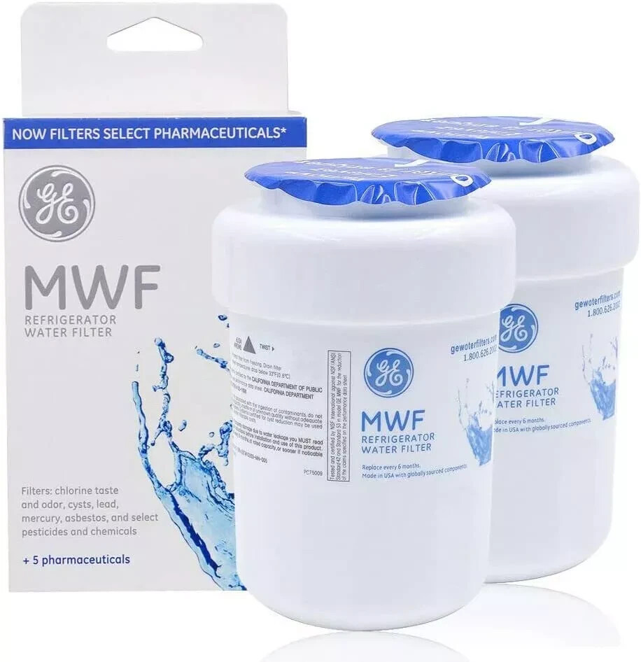 2 PACK Genuine GE MWF GWF 46-9991 MWFP Smartwater Fridge Water Filter