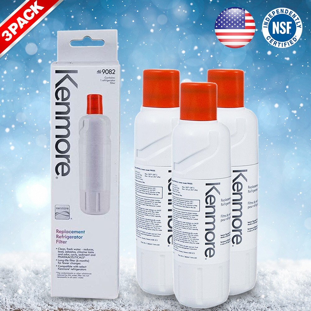3 PACK Kenmore 9082 Replacement Refrigerator Filter, FREE SHIPPING