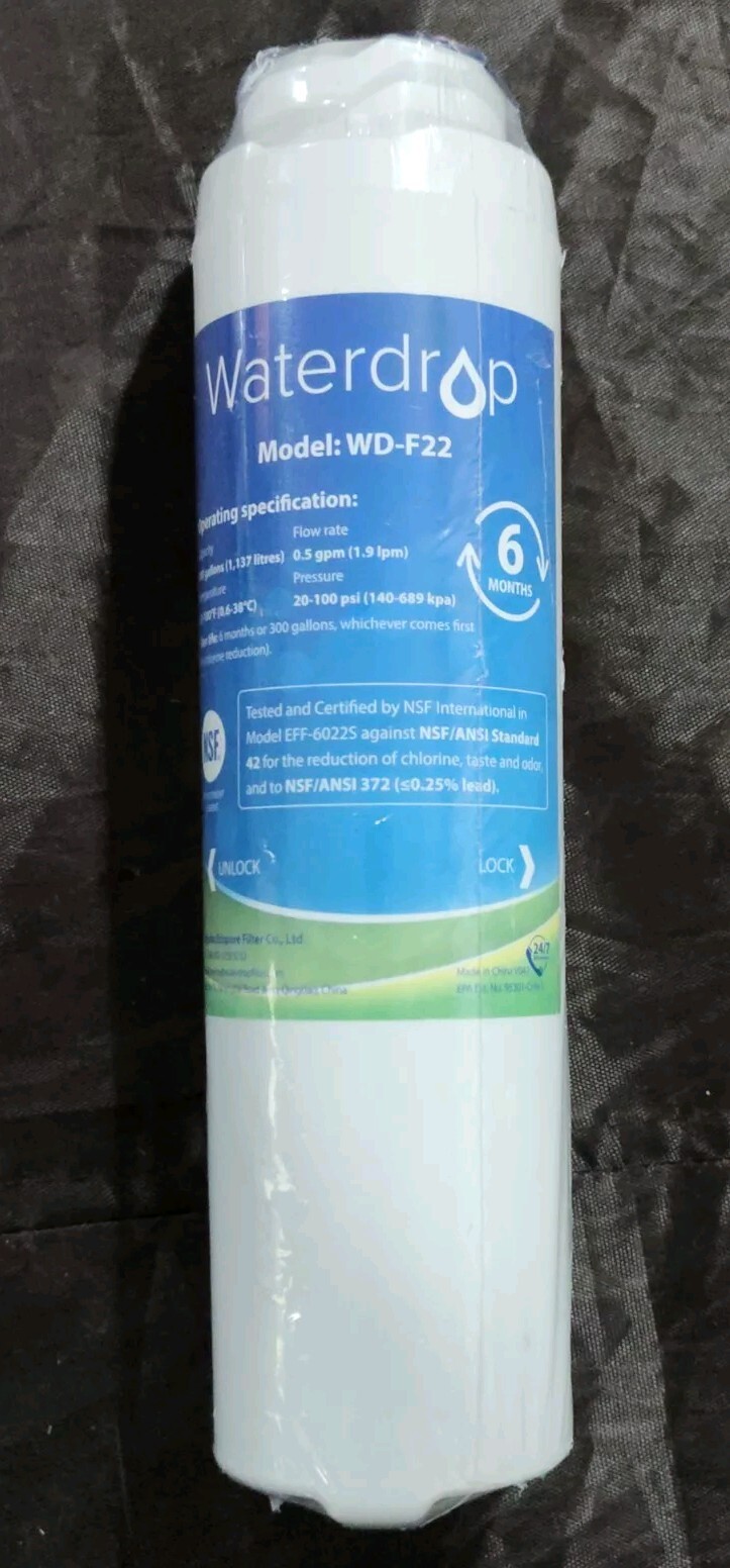 Waterdrop WD-F22 Replacement For GE MSWF Refrigerator Water Filter
